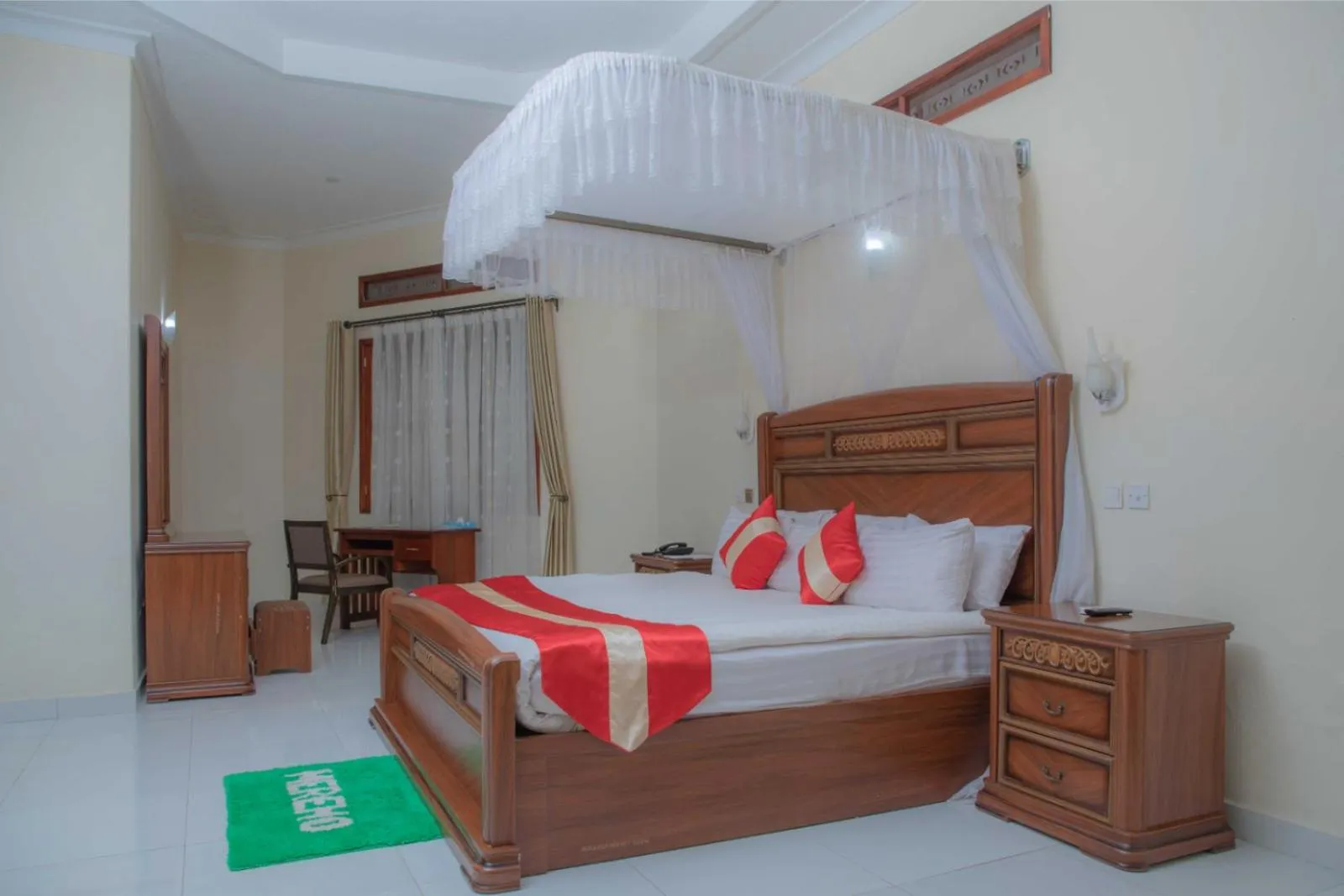 Bed in Miika Eco Resort Hotel