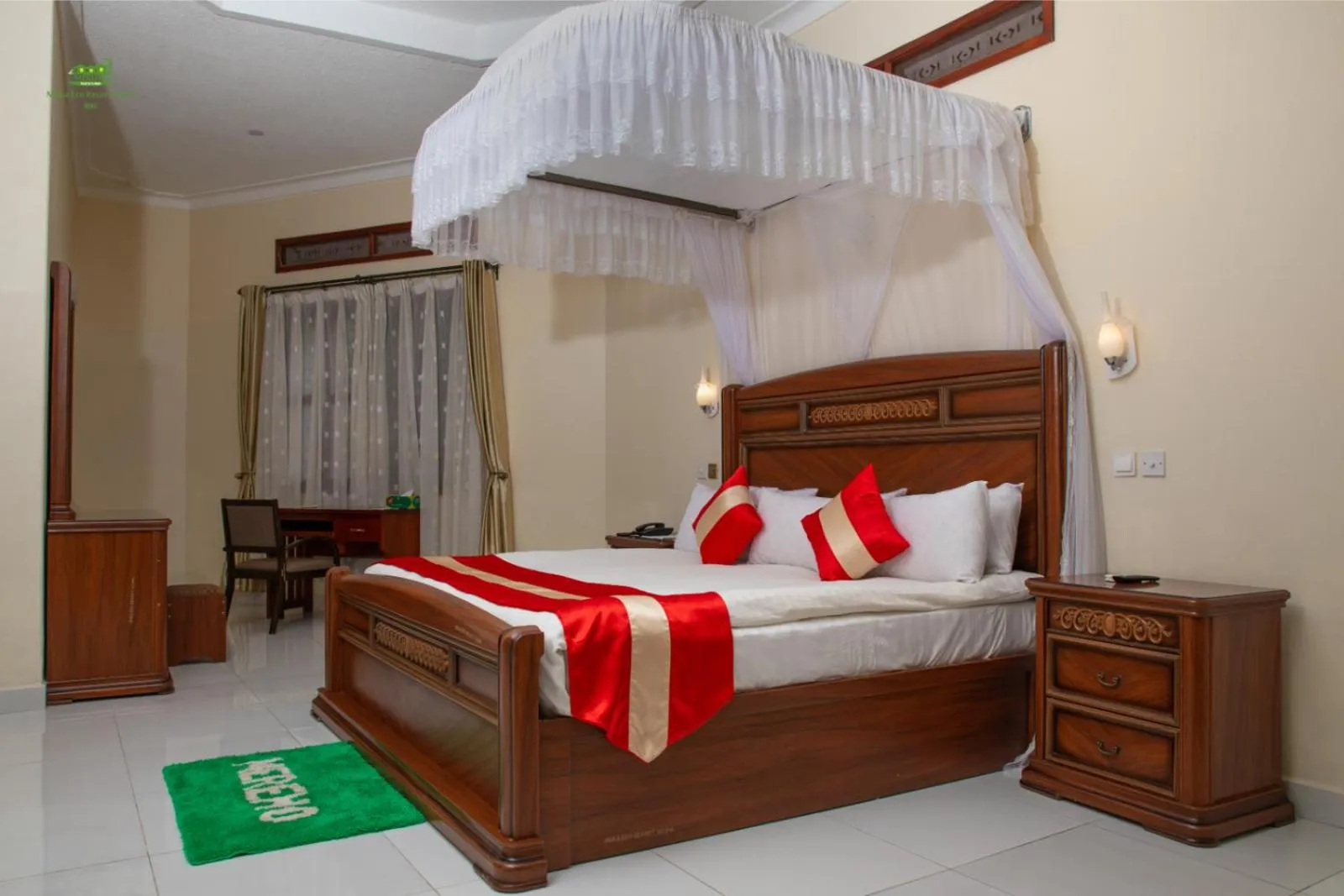 Bed in Miika Eco Resort Hotel