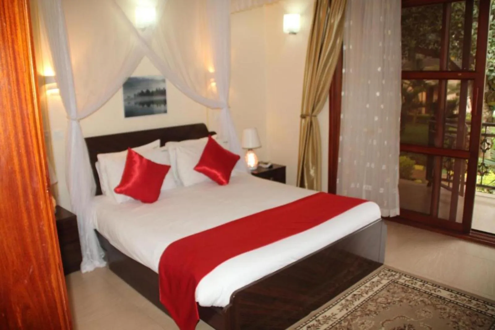 Bed in Miika Eco Resort Hotel