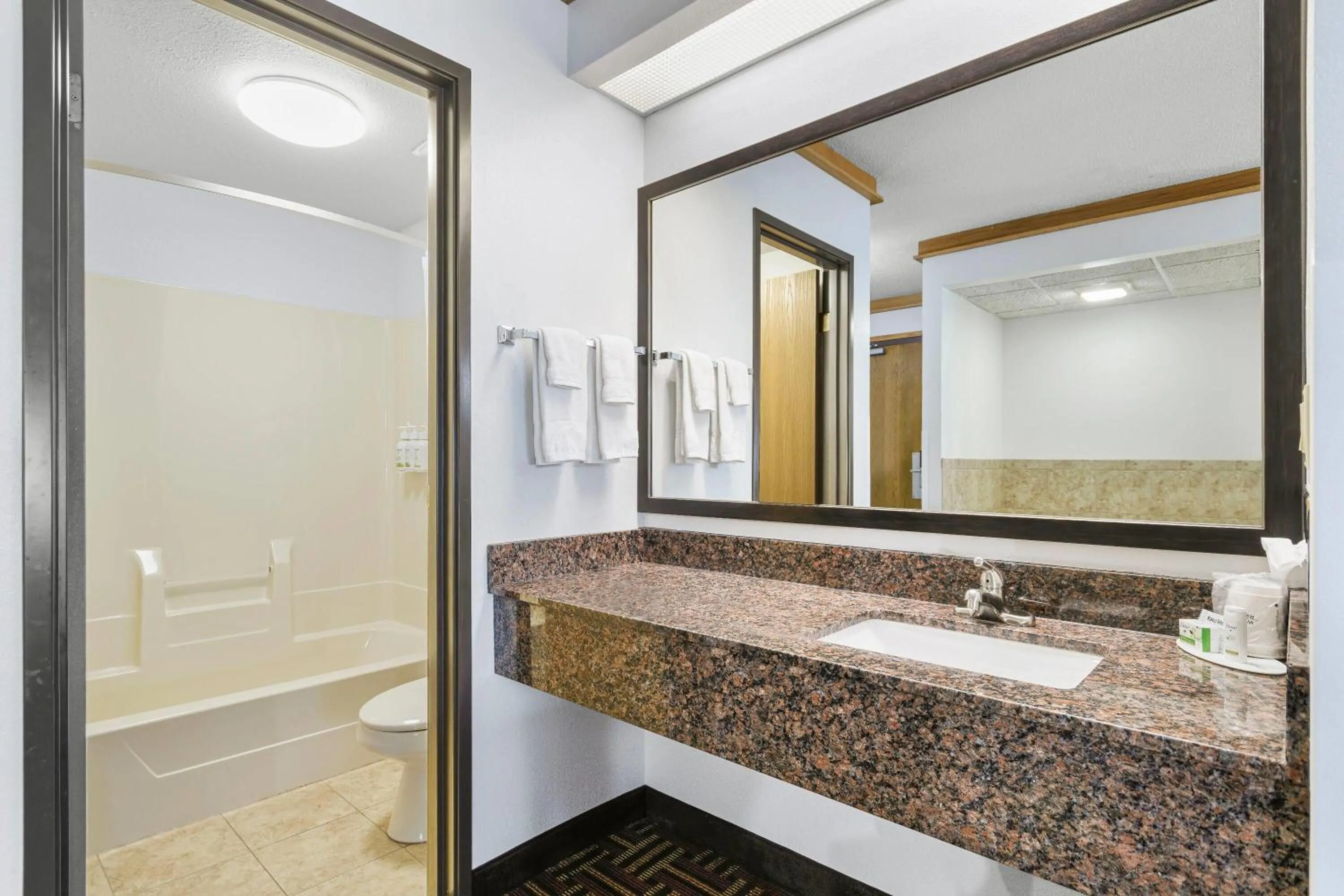 Bathroom in Super 8 by Wyndham Eveleth