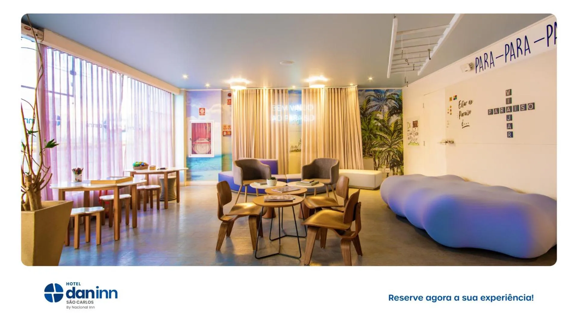 Lobby or reception in Hotel Dan Inn São Carlos By Nacional Inn