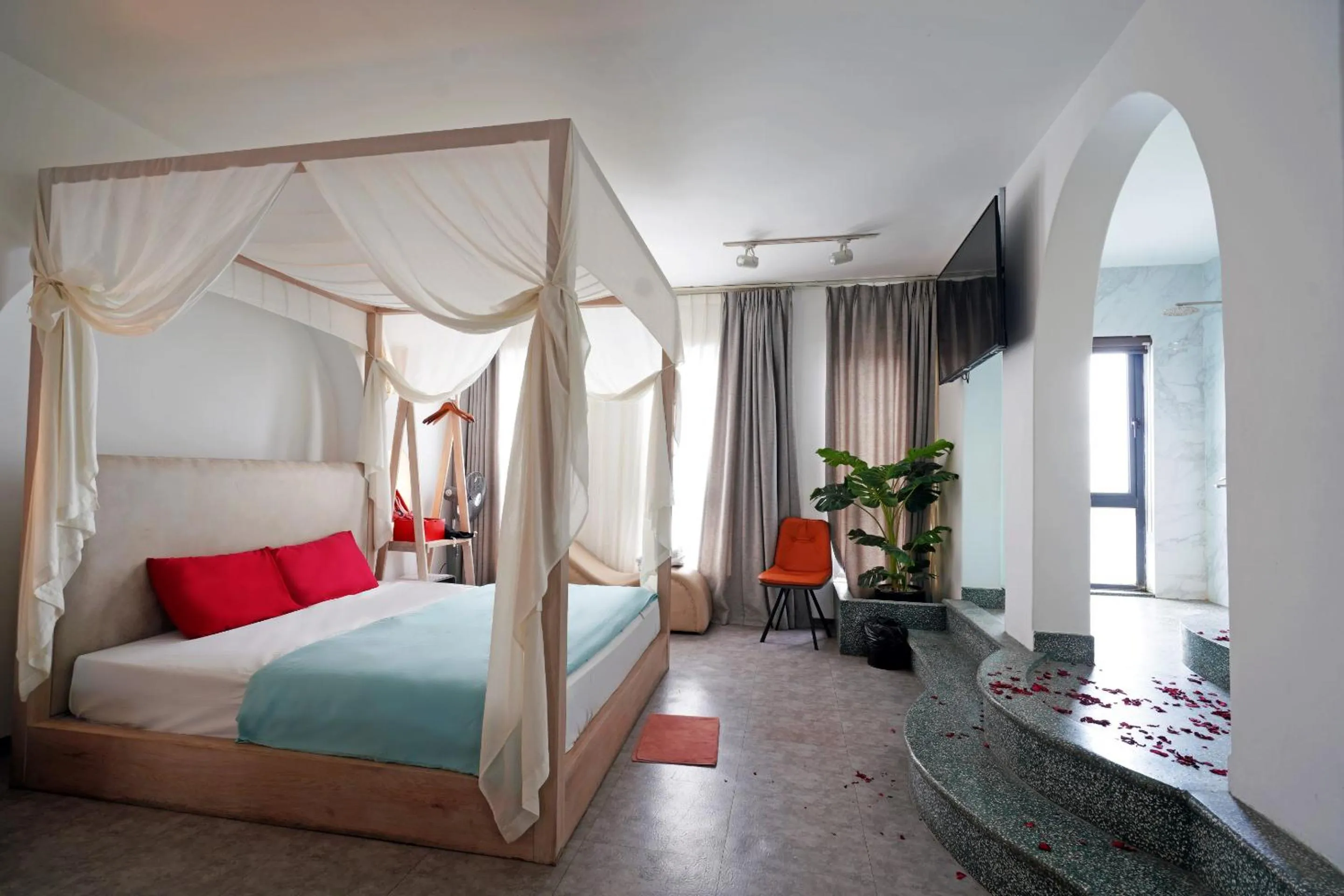 Bedroom, Bed in 69 Boutique by Minova