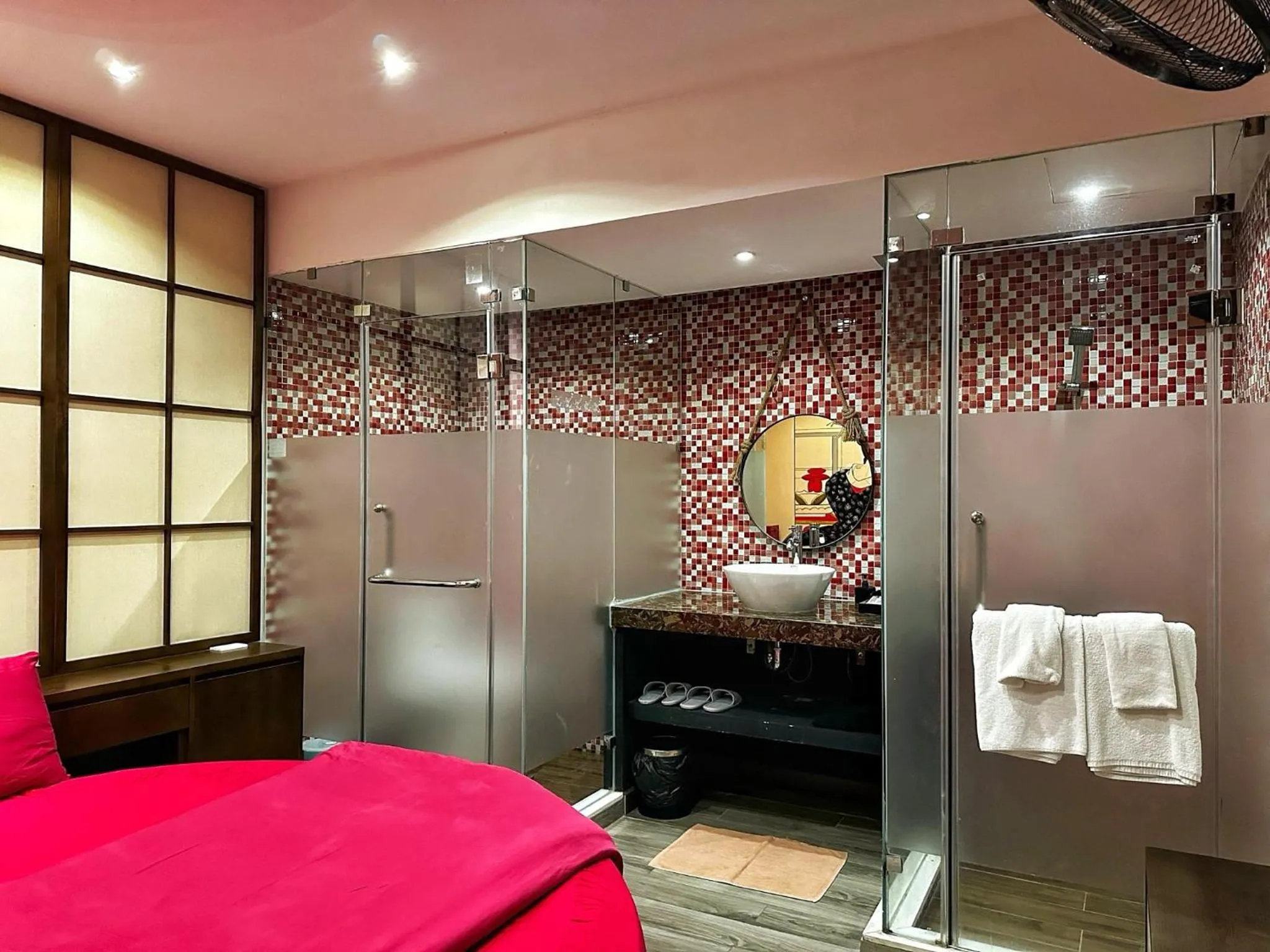 Bathroom, Bed in 69 Boutique by Minova