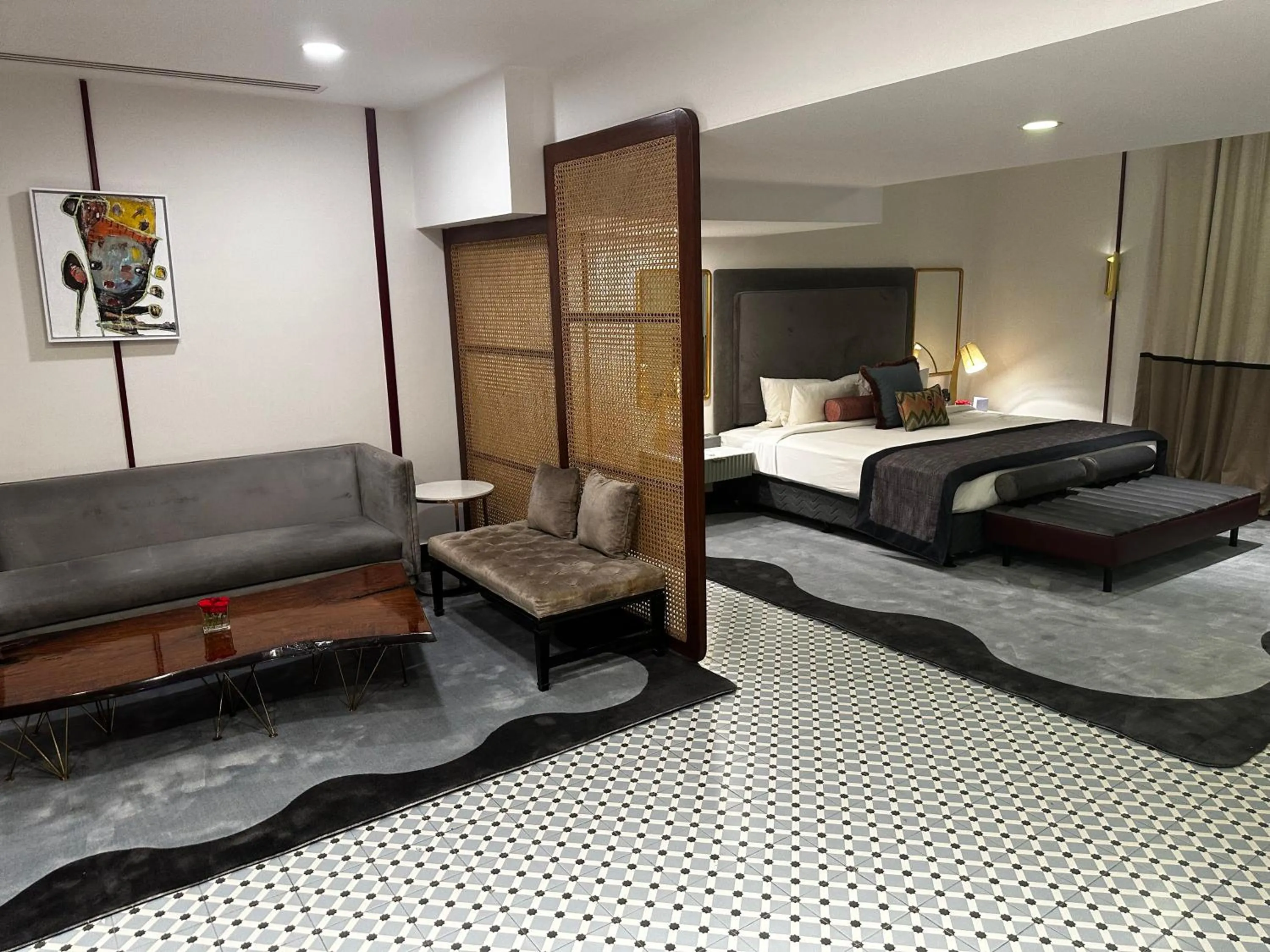 Bed in The Nishat Hotel