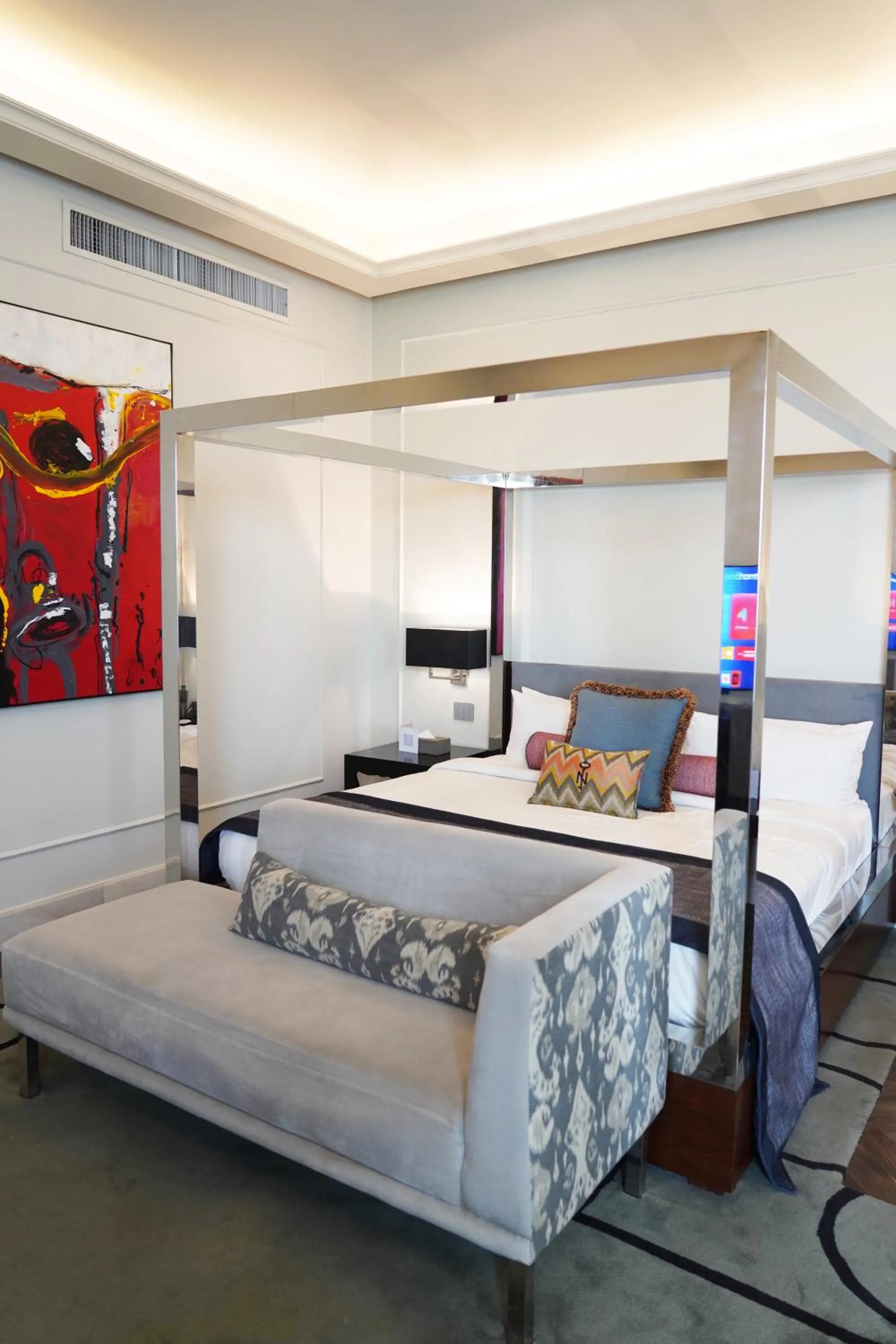 Bed in The Nishat Hotel