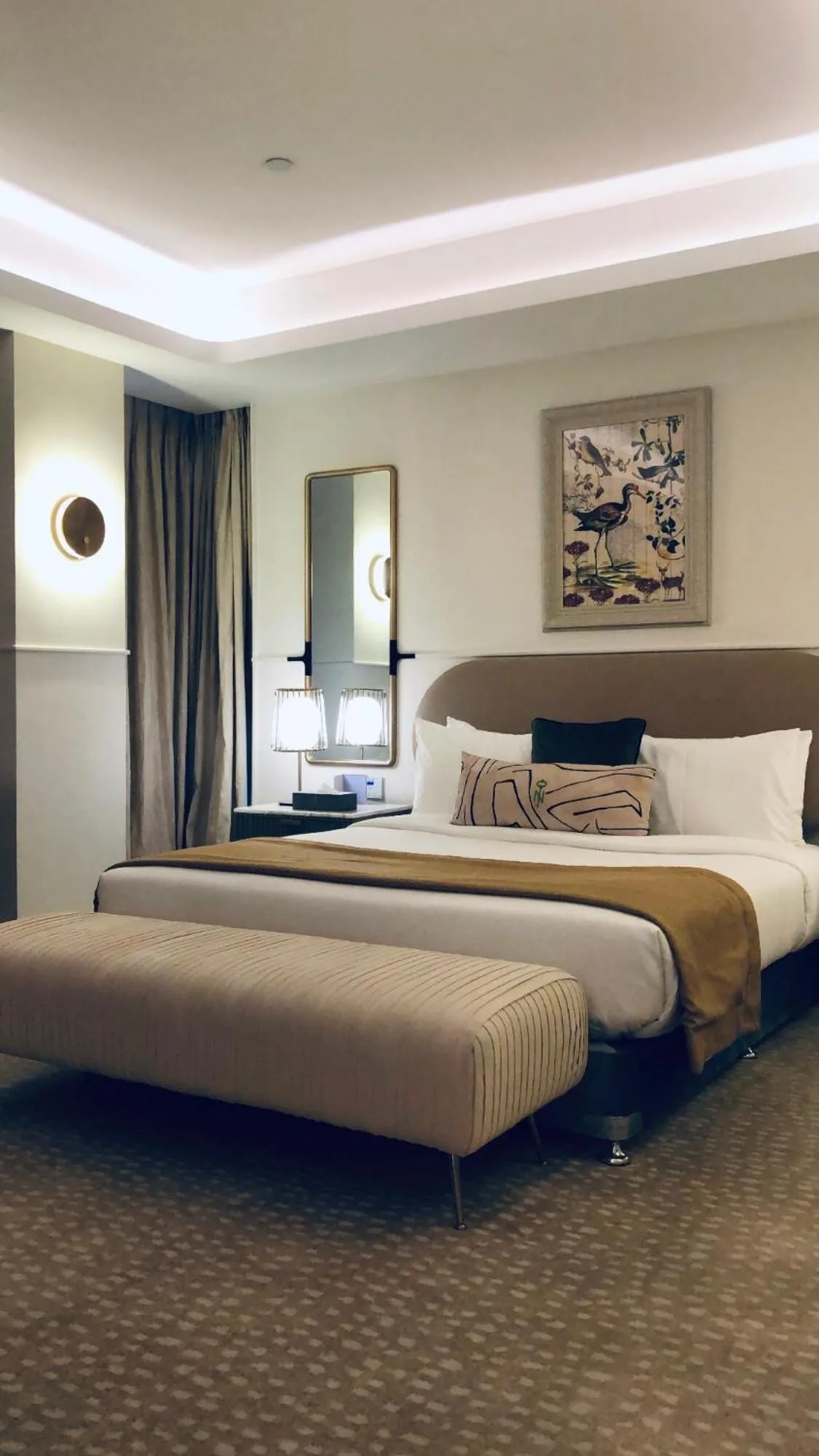 Bed in The Nishat Hotel