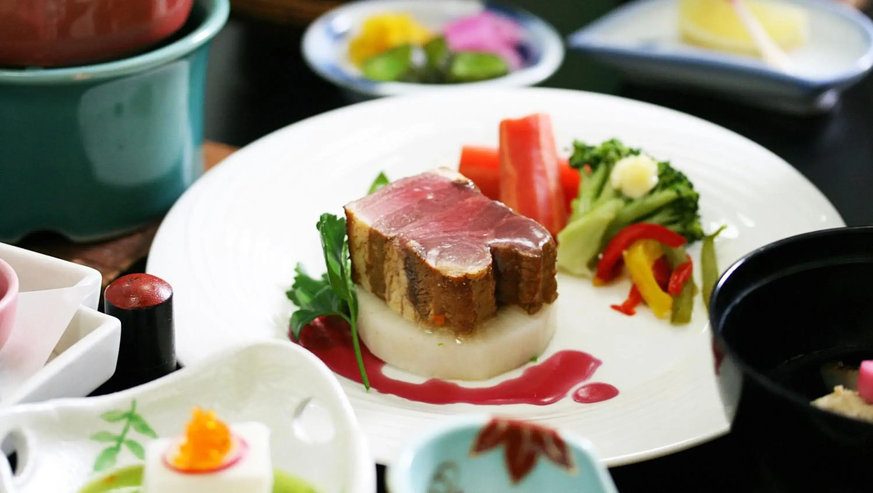 Food close-up in Isawa View Hotel Food close-up in Isawa View Hotel