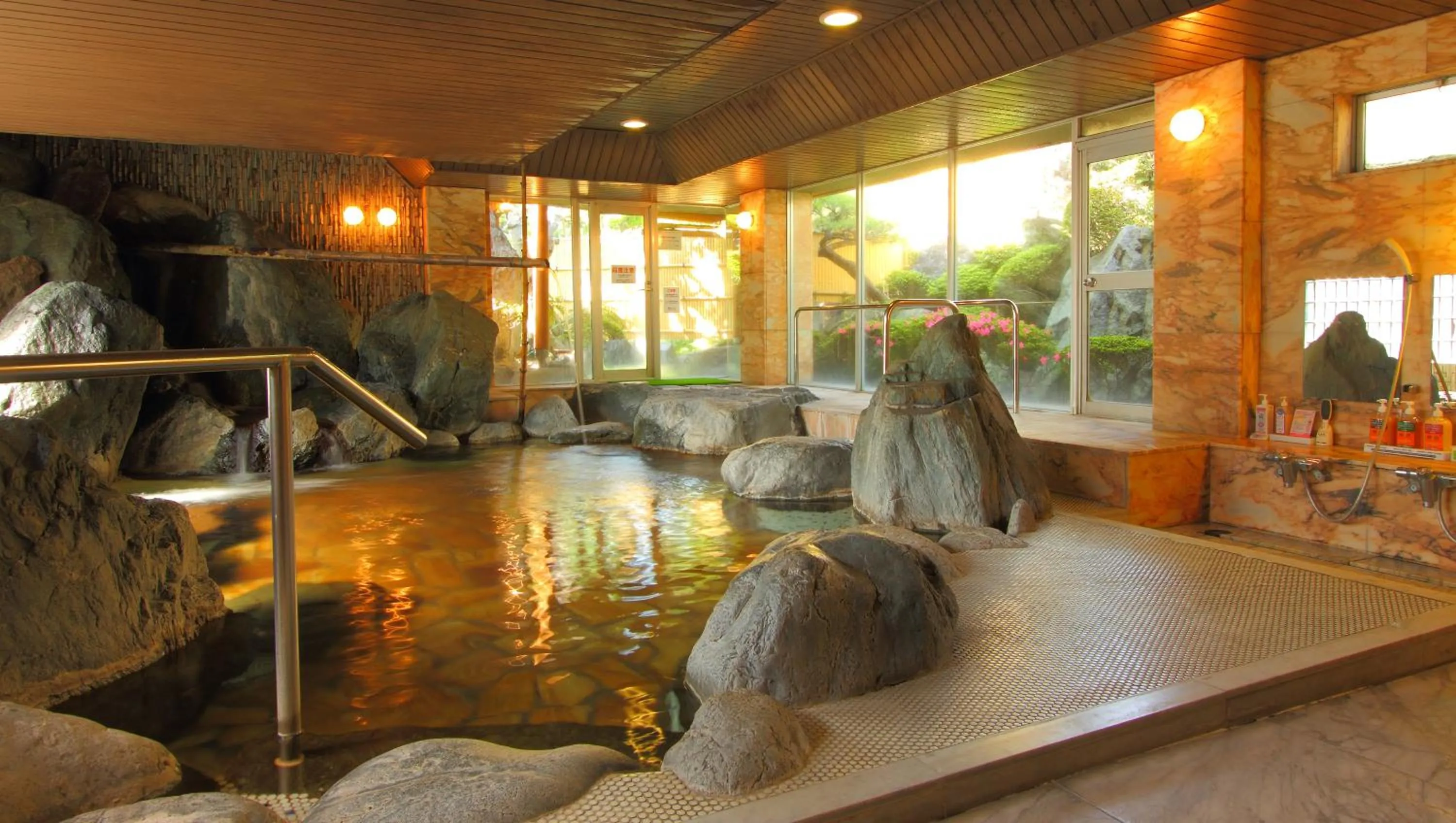 Hot Spring Bath in Isawa View Hotel