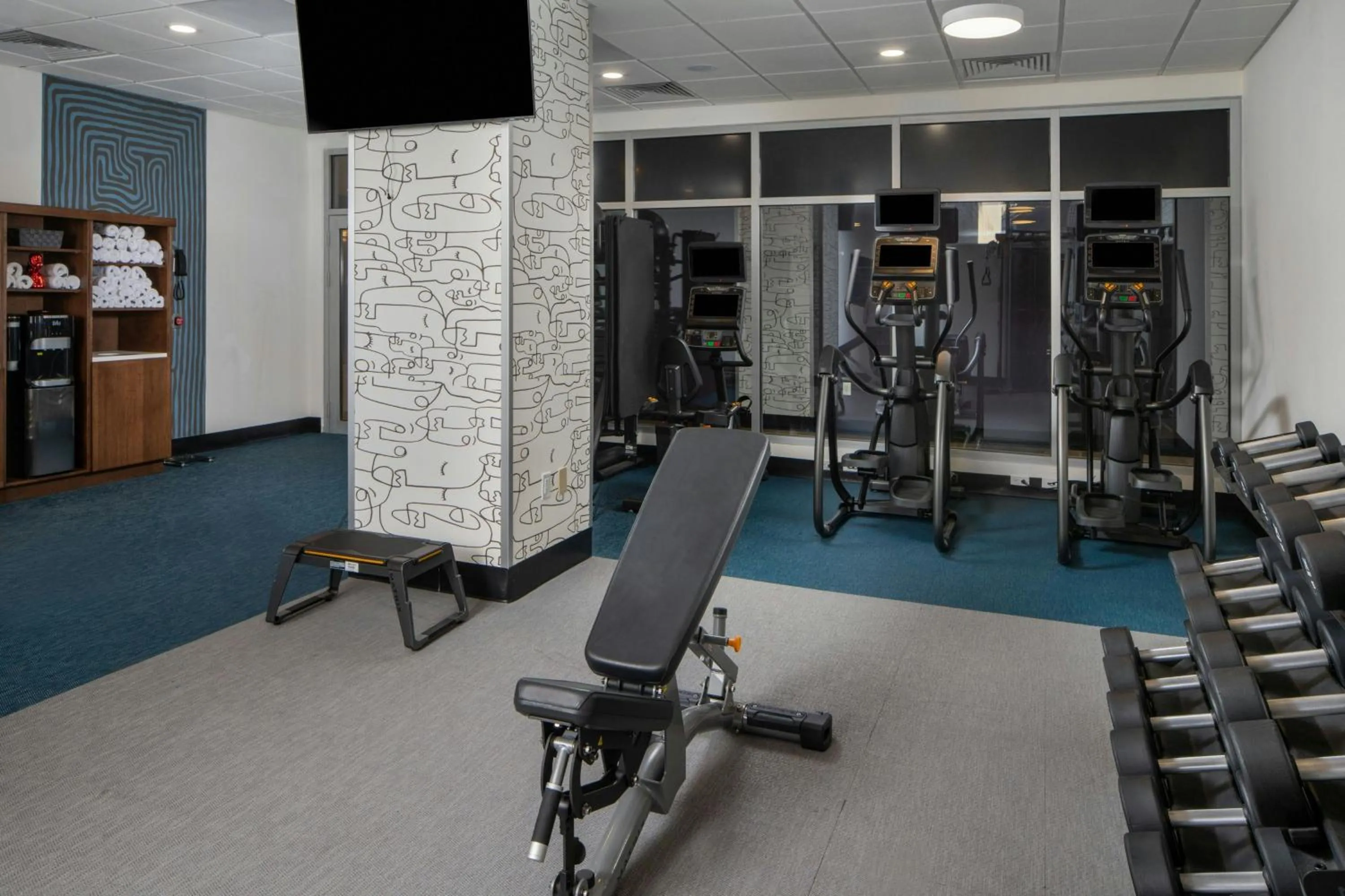 Fitness centre/facilities in Aloft Memphis Downtown