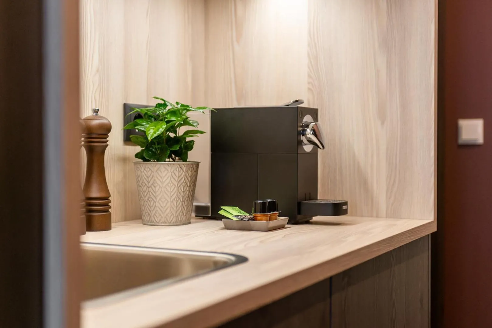 Kitchen or kitchenette in Hotel Novapart stay smart