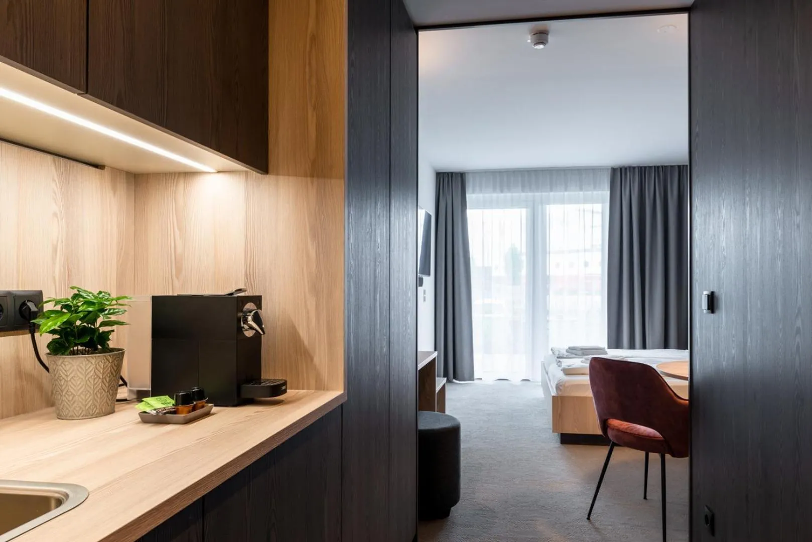 Kitchen or kitchenette in Hotel Novapart stay smart
