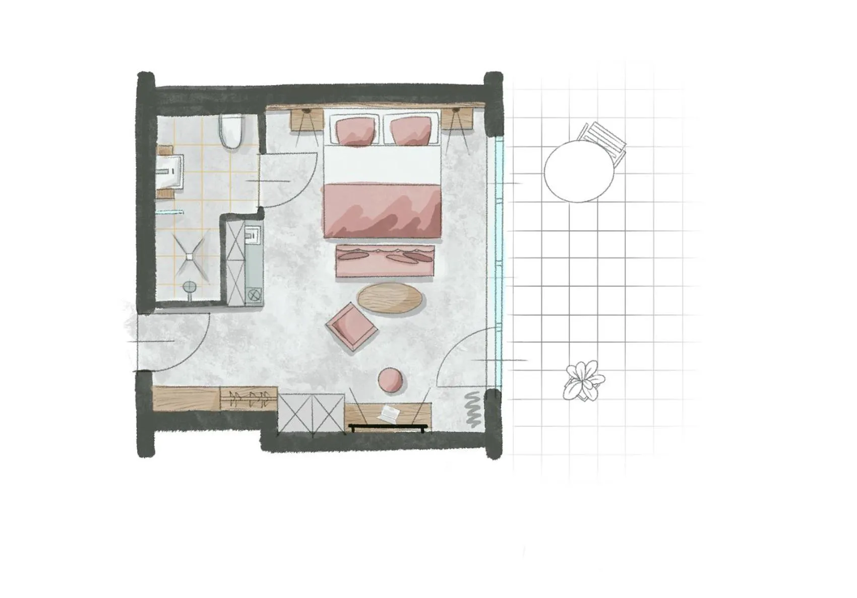 Floor plan in Hotel Novapart stay smart