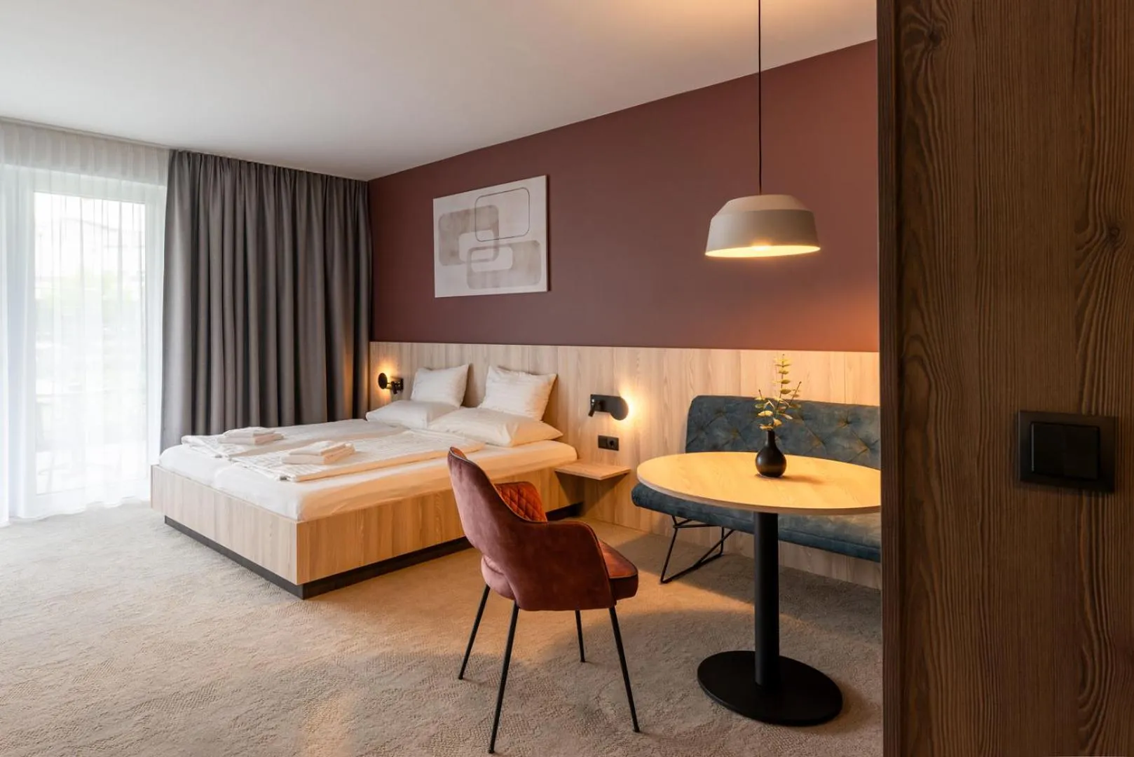 Seating area, Bed in Hotel Novapart stay smart