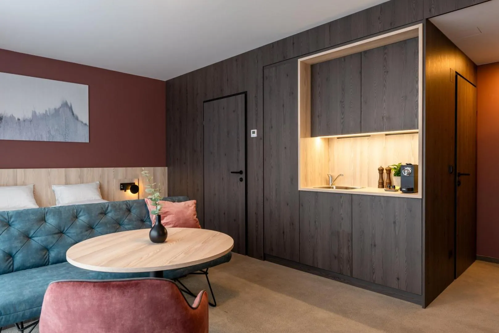 Kitchen or kitchenette in Hotel Novapart stay smart