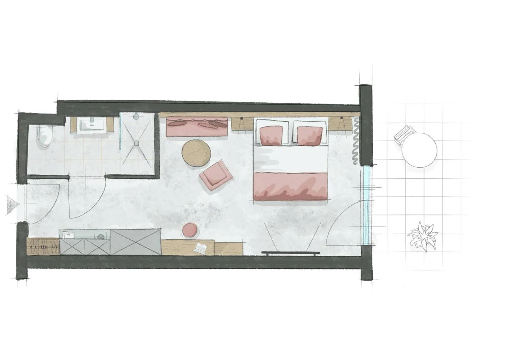 Floor plan in Hotel Novapart stay smart