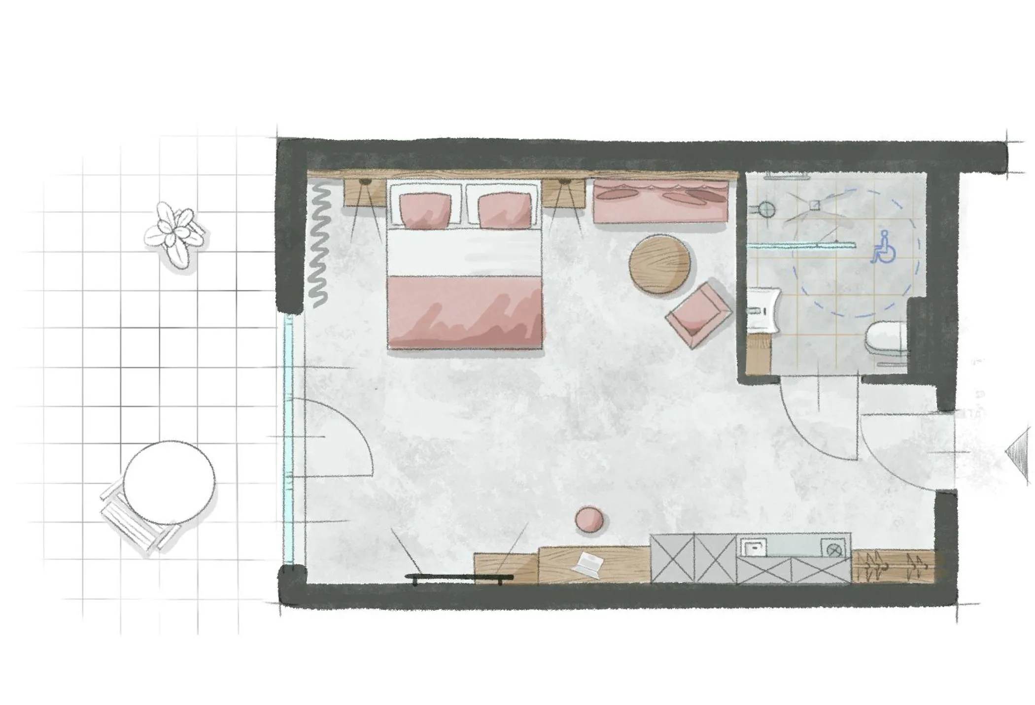 Floor plan in Hotel Novapart stay smart