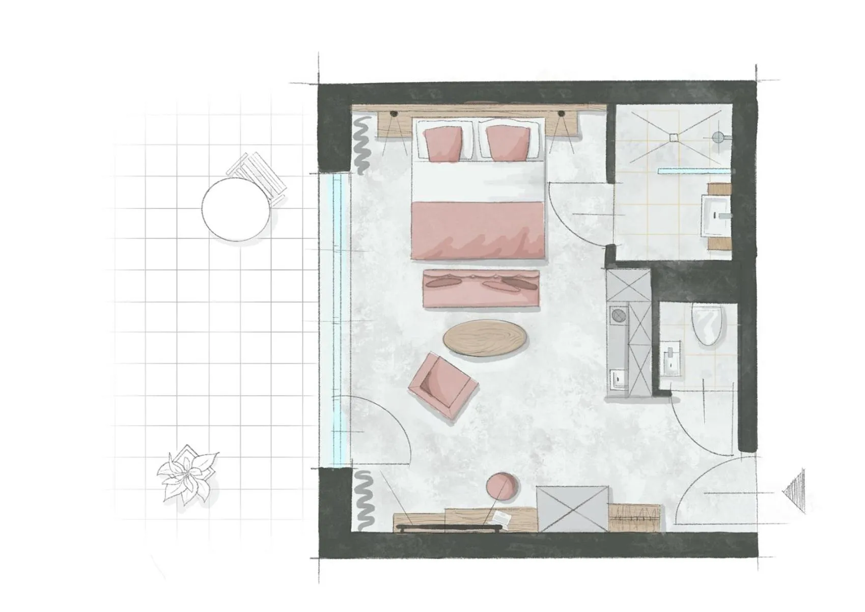 Floor plan in Hotel Novapart stay smart