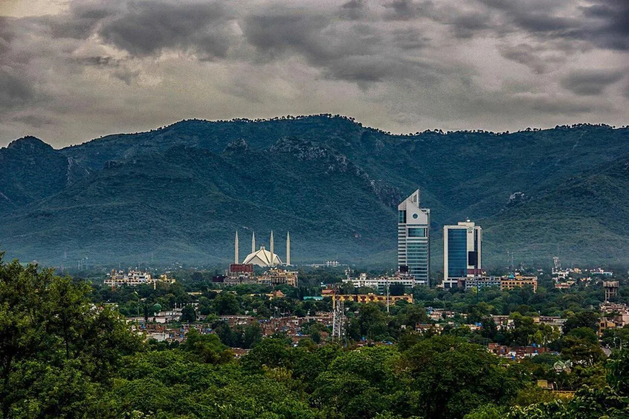 Mountain view in Envoy Continental Hotel, Blue Area, Islamabad