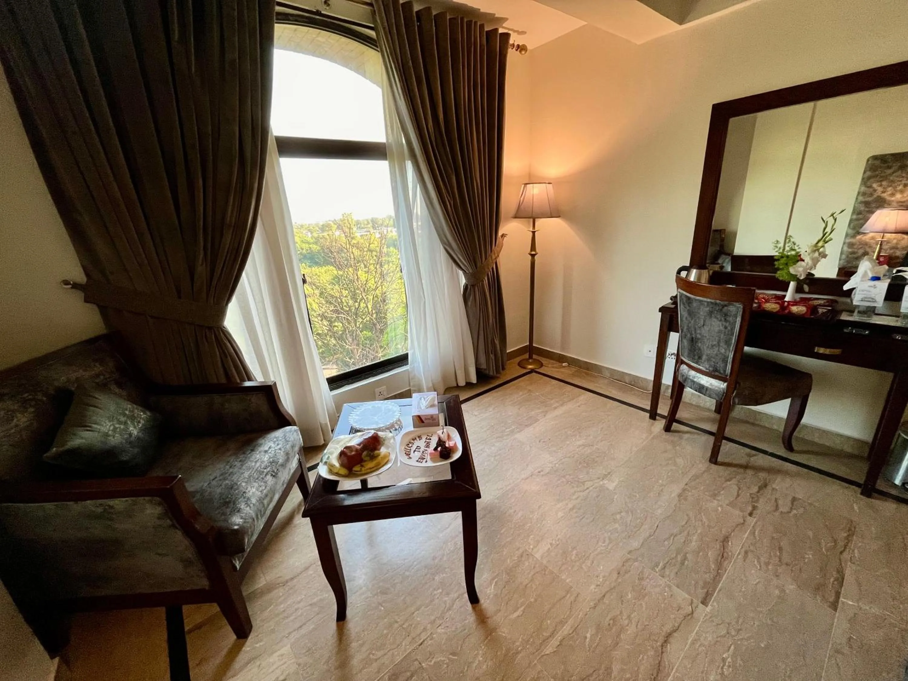 Seating area in Envoy Continental Hotel, Blue Area, Islamabad