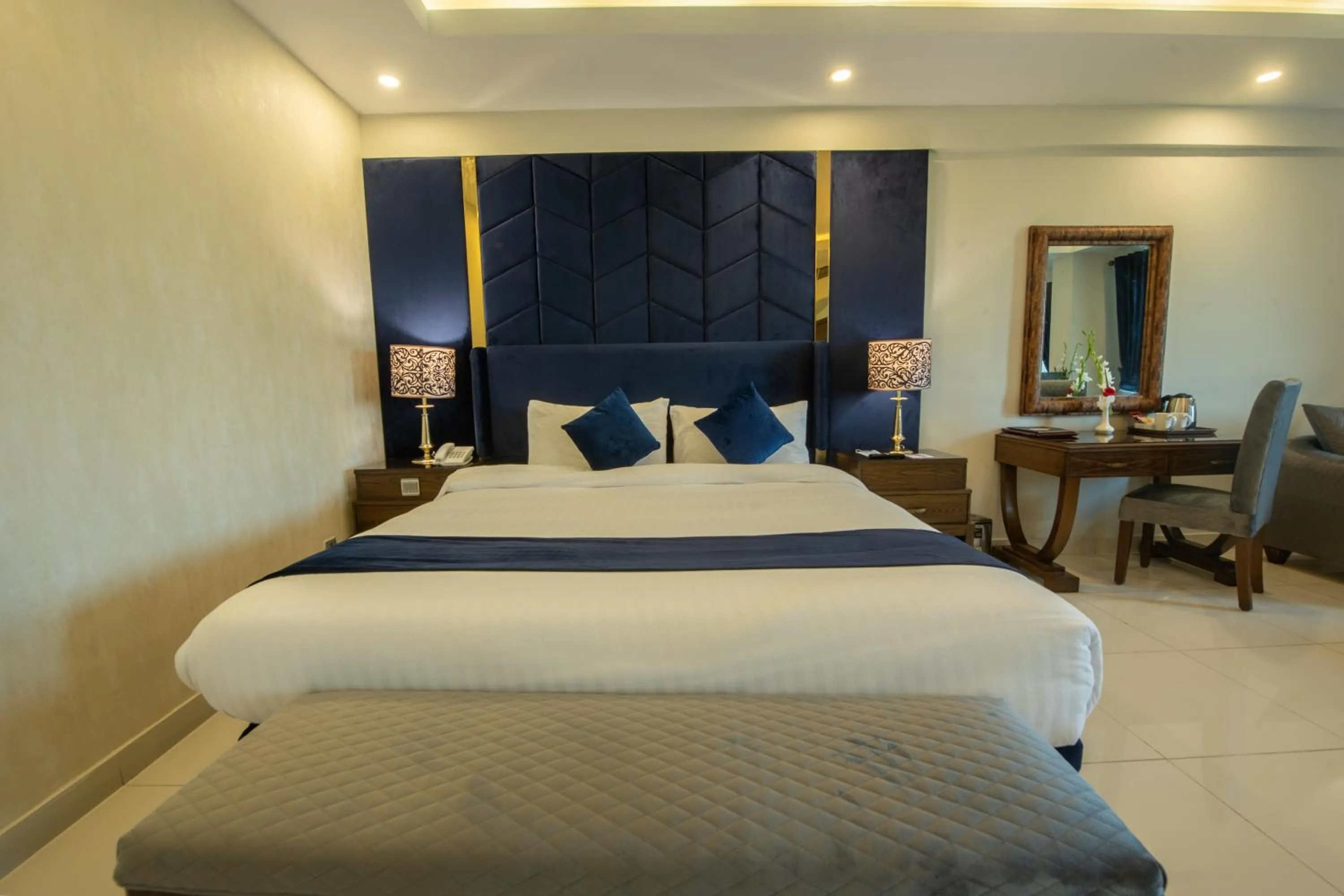 Bed in Envoy Continental Hotel, Blue Area, Islamabad