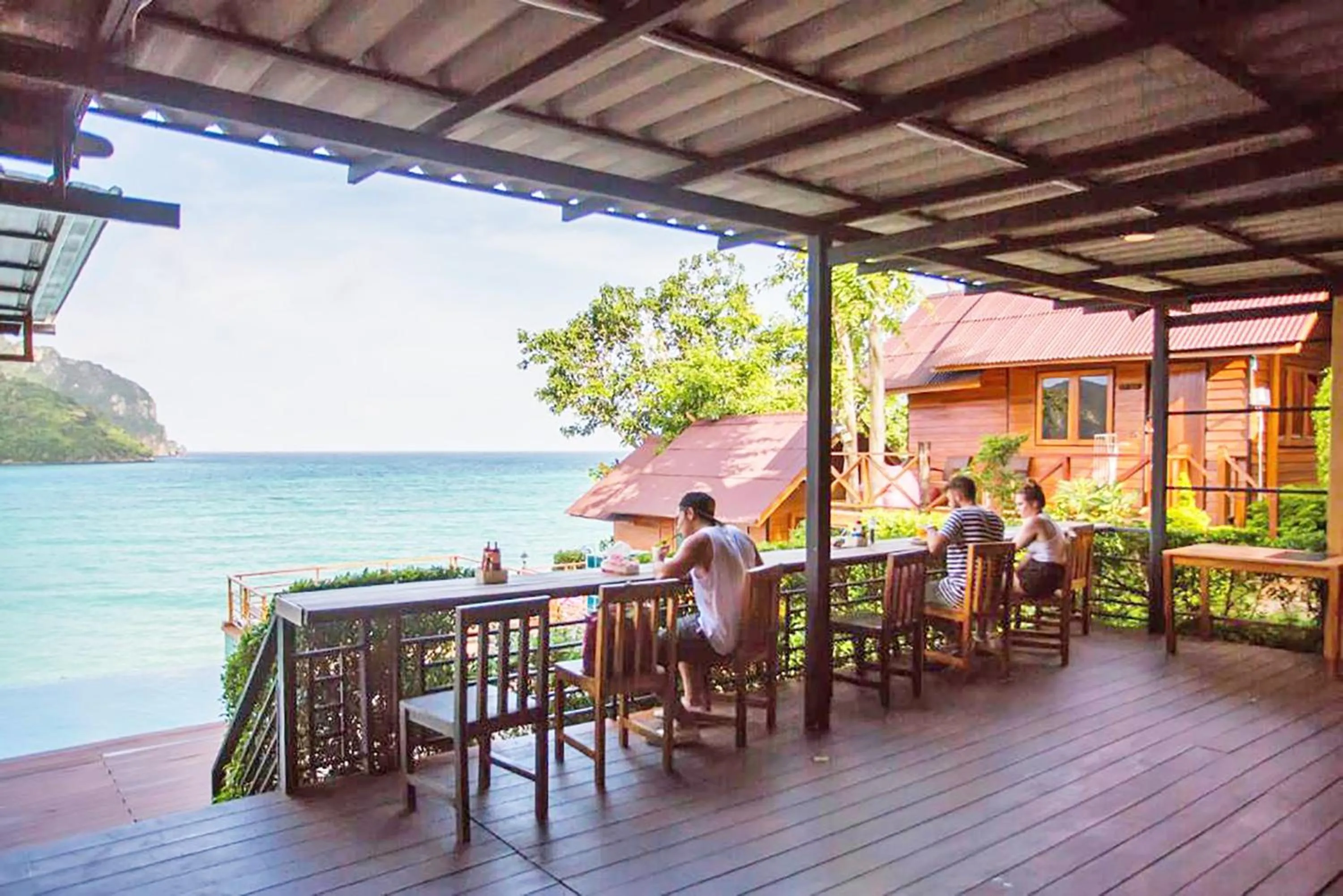 People in The Cobble Beach Hotel- Phi Phi Island