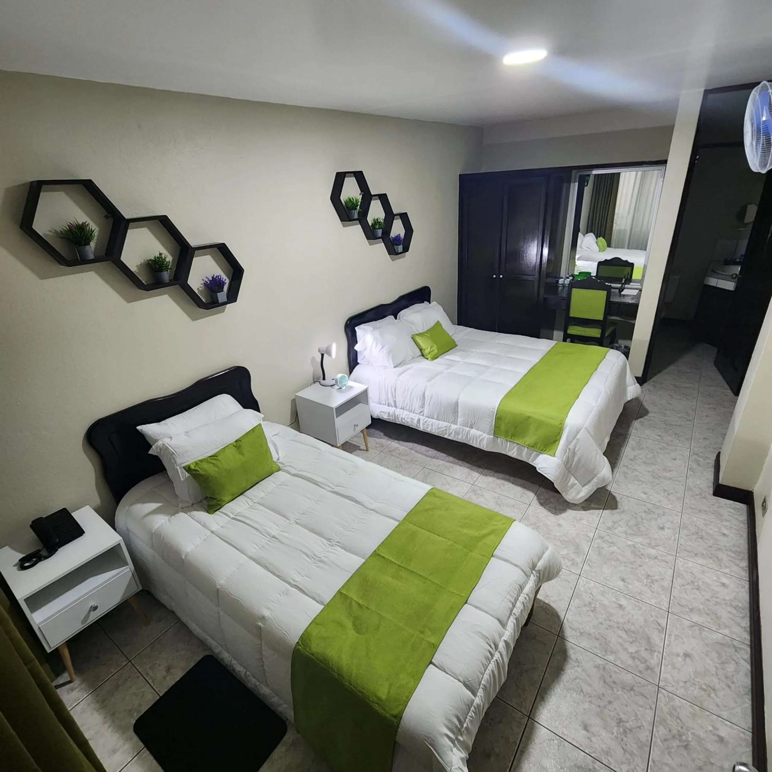 Bed in Hotel América Heredia