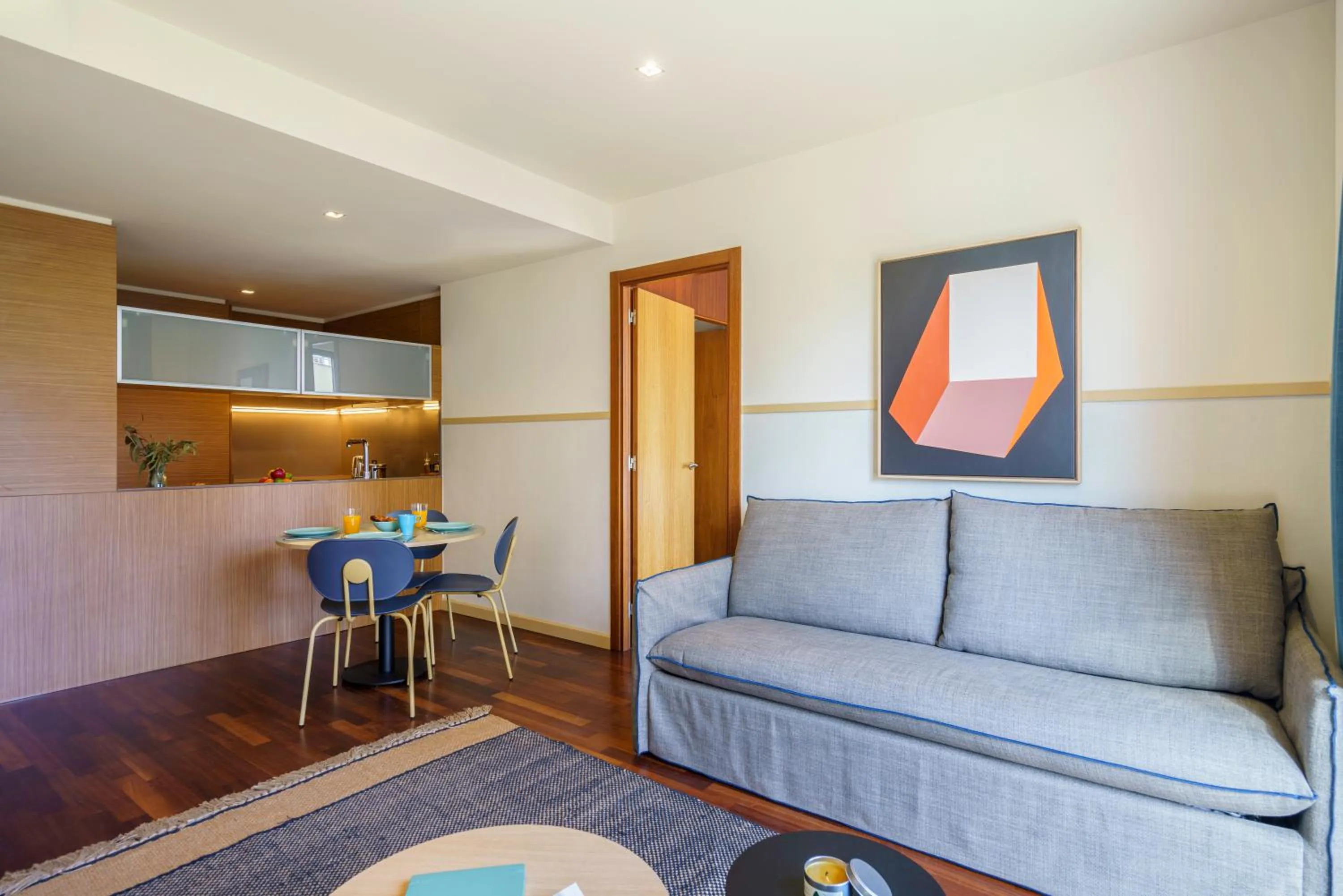 Kitchen or kitchenette in Aspasios Diagonal Art Apartments