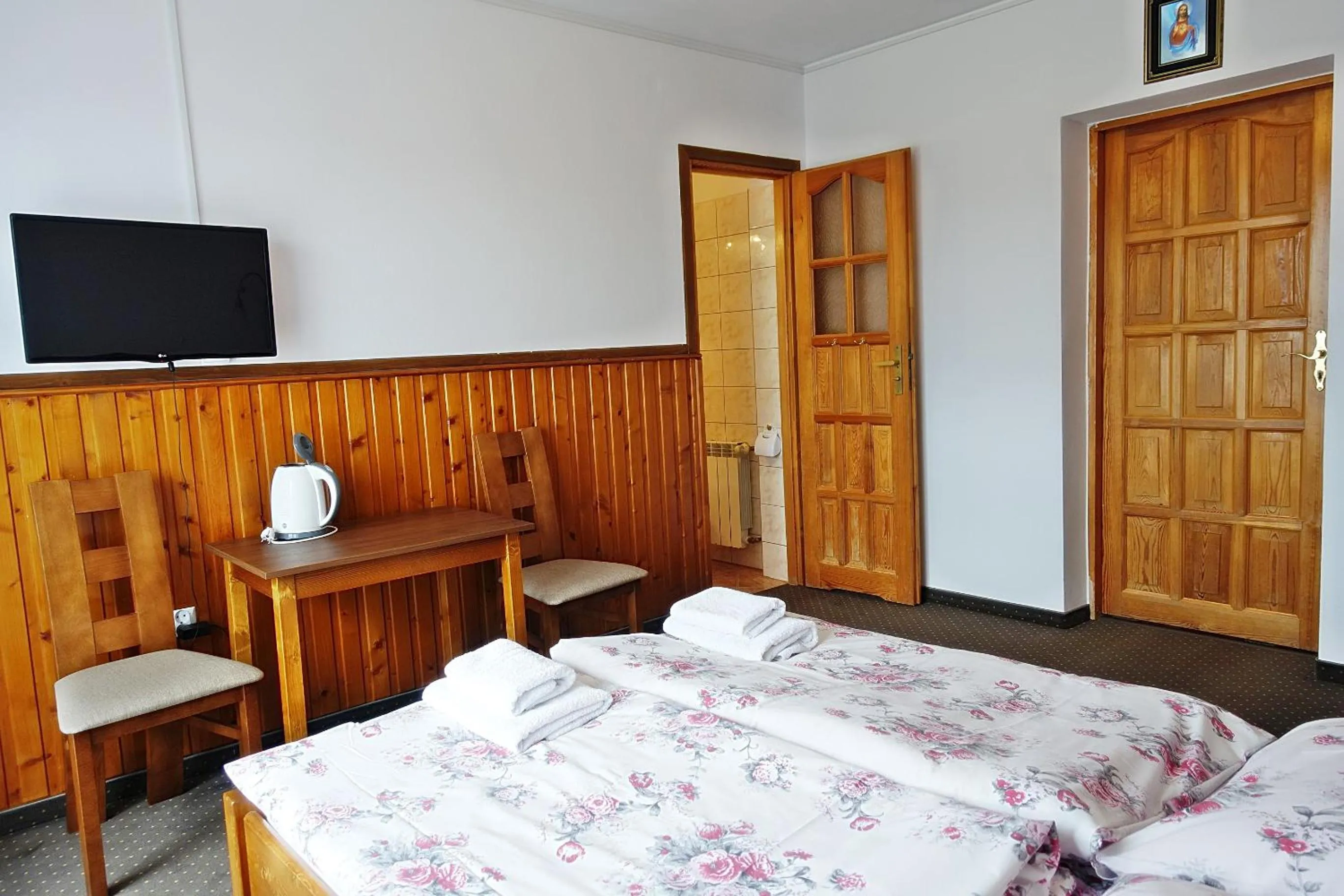 Bed in Pokoje gościnne u Komperdow pod wyciągiem narciarskim Kaniowka