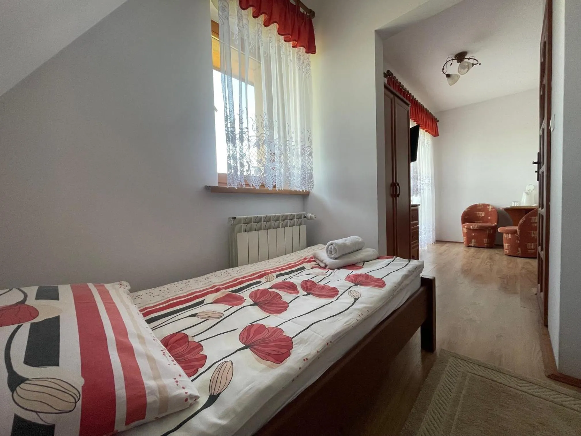 Bed in Pokoje gościnne u Komperdow pod wyciągiem narciarskim Kaniowka