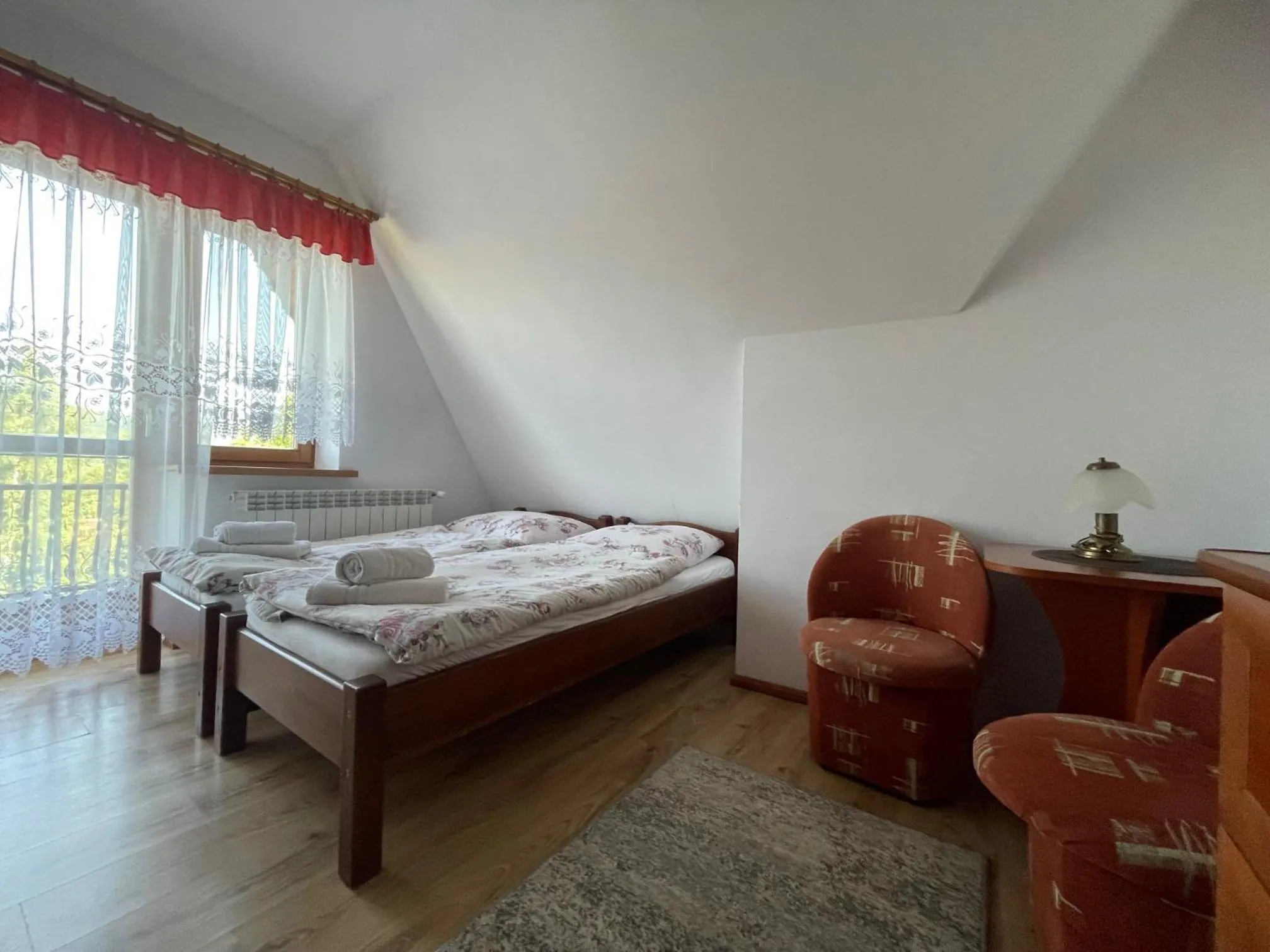 Bed in Pokoje gościnne u Komperdow pod wyciągiem narciarskim Kaniowka