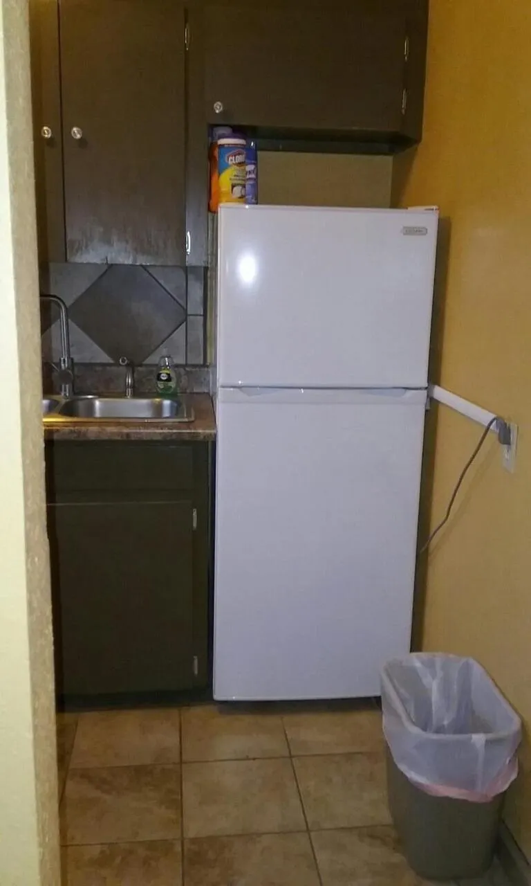 Kitchen or kitchenette in Frontier Motel