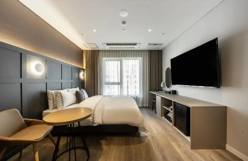 Bed in Gimpo JK Hotel Bed in Gimpo JK Hotel