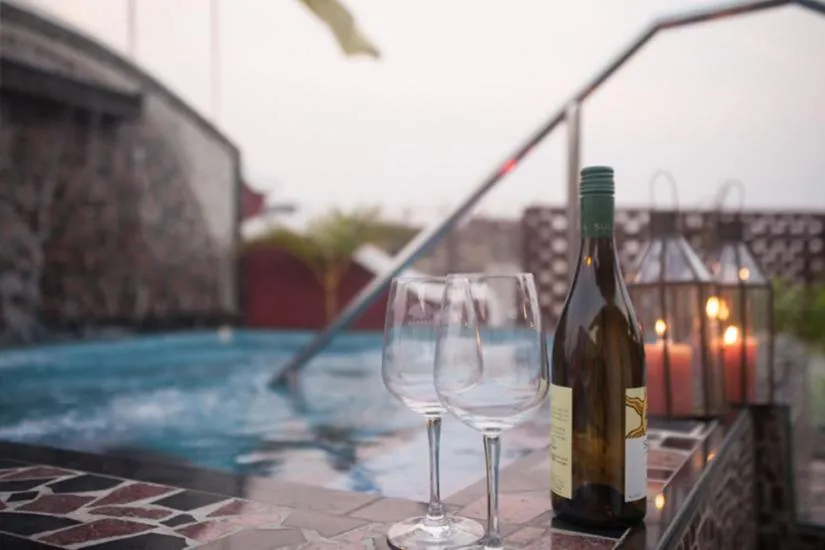 Hot Tub in WelcomHeritage Panjim Pousada