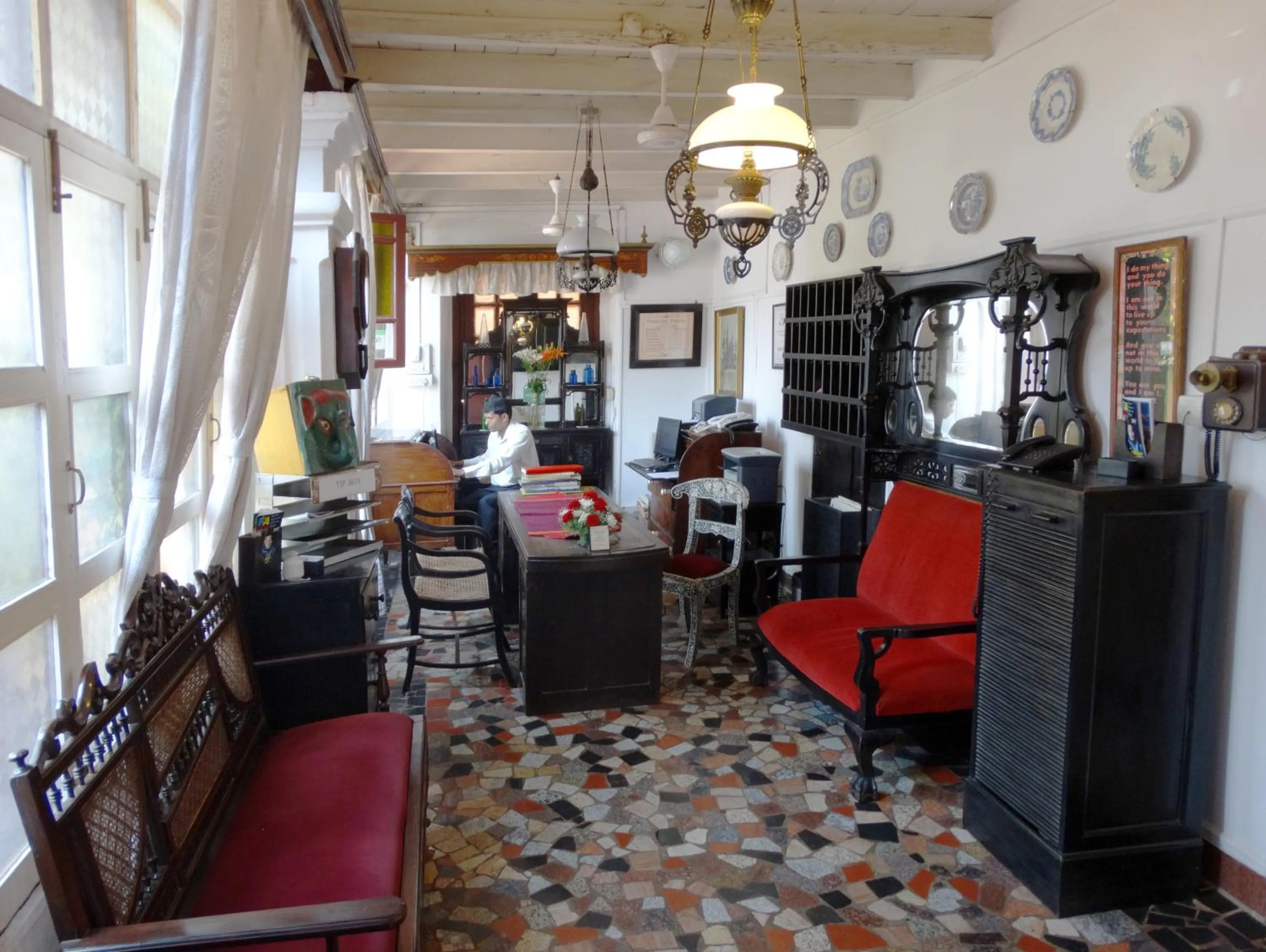 Lobby or reception in WelcomHeritage Panjim Pousada