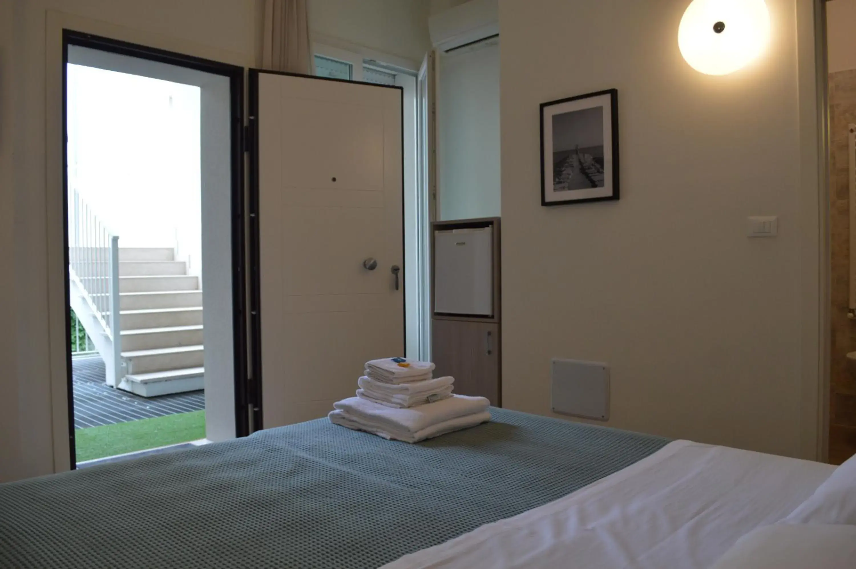 Bedroom, Bed in Hotel Riva e Mare