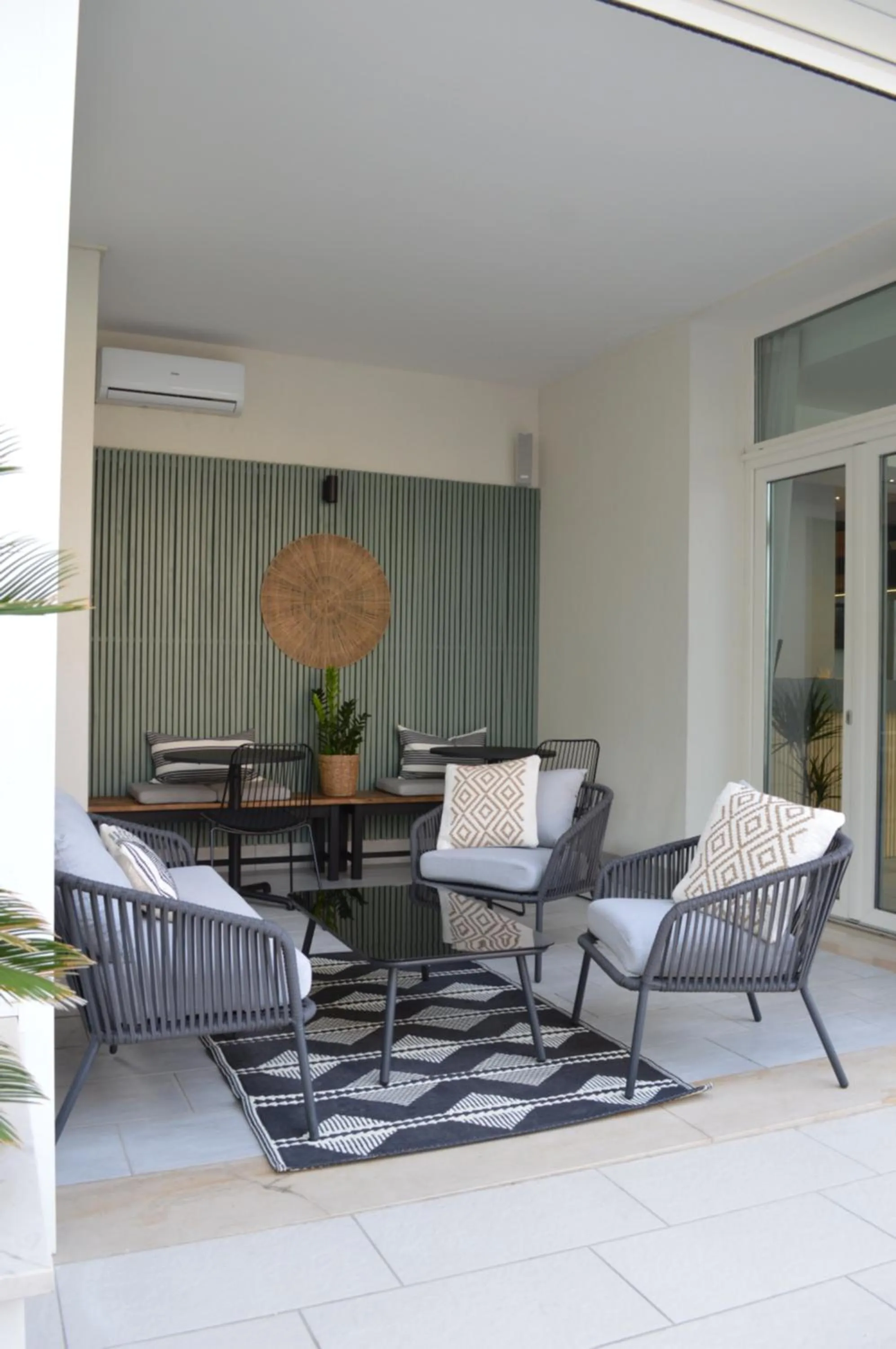 Patio in Hotel Riva e Mare