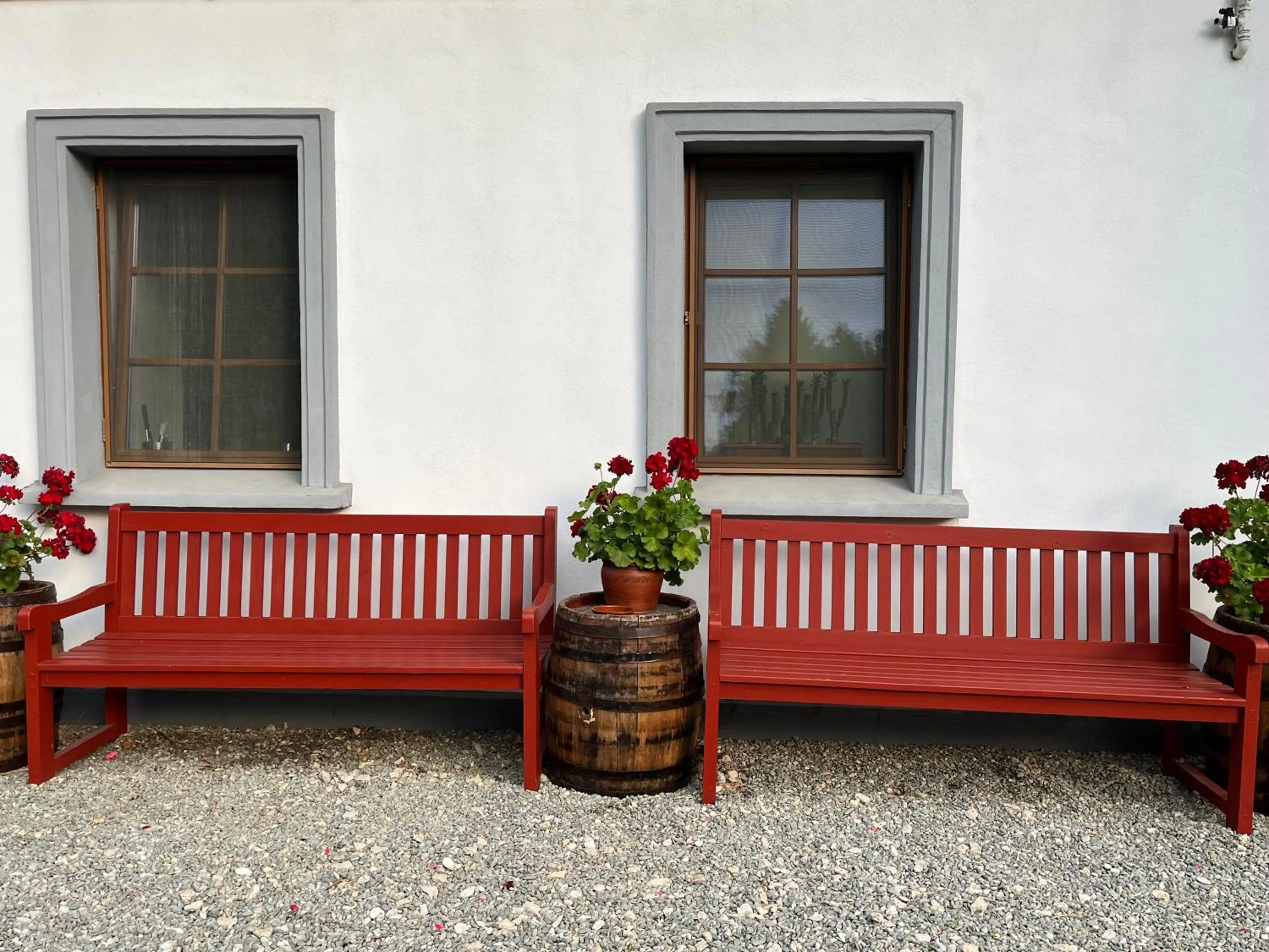 Inner courtyard view in Pensiunea Tohanu Vechi