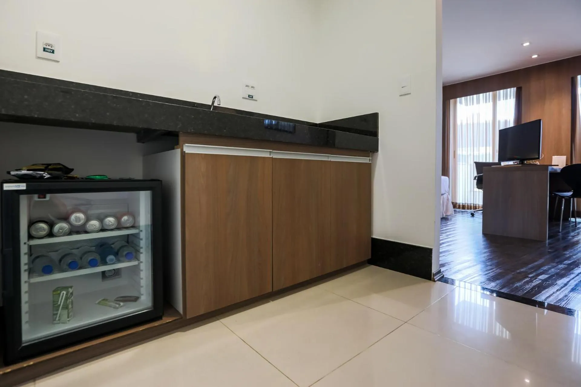 Kitchen or kitchenette in San Diego Suítes Governador Valadares