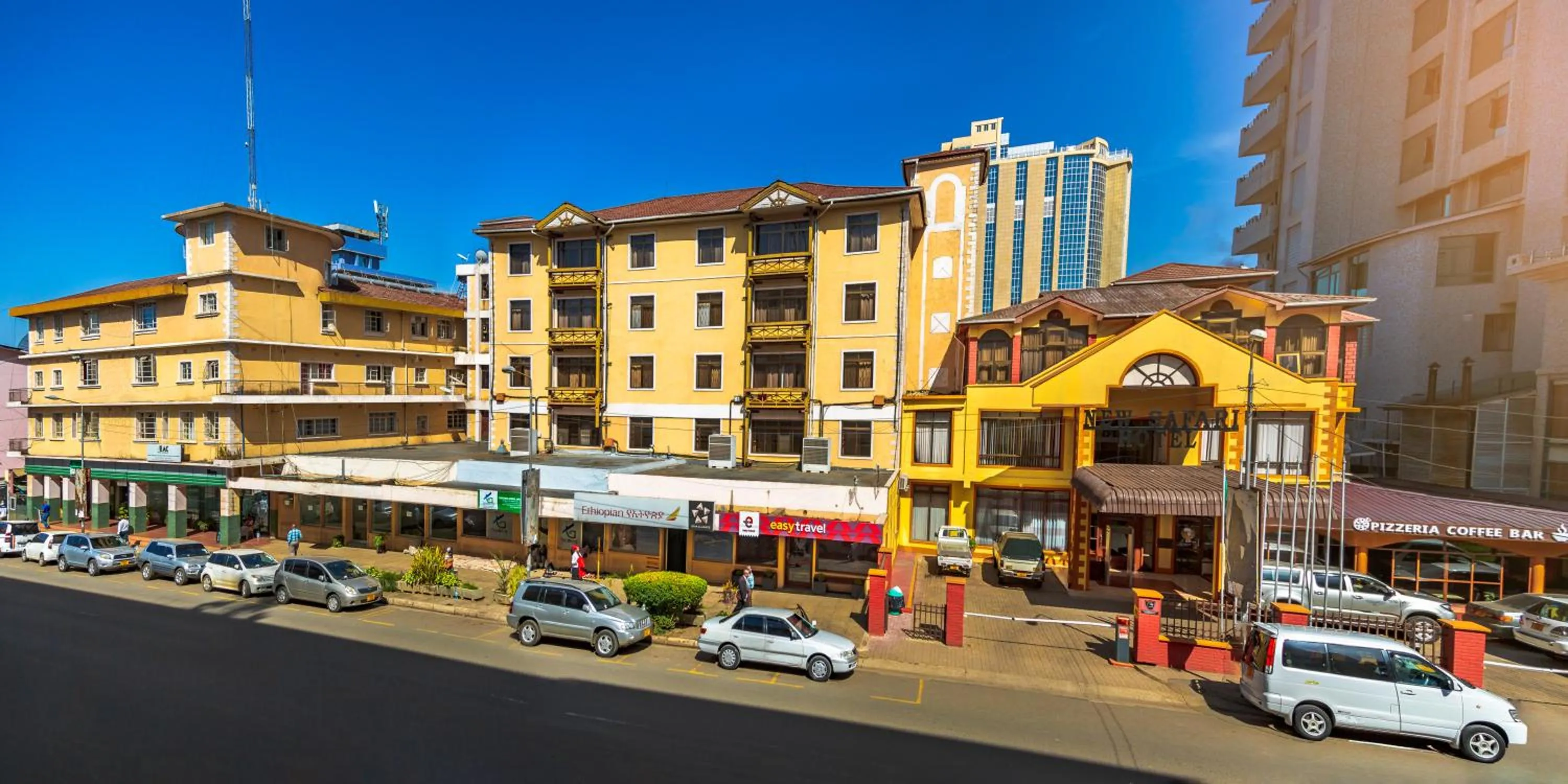 Street view in New Safari Hotel