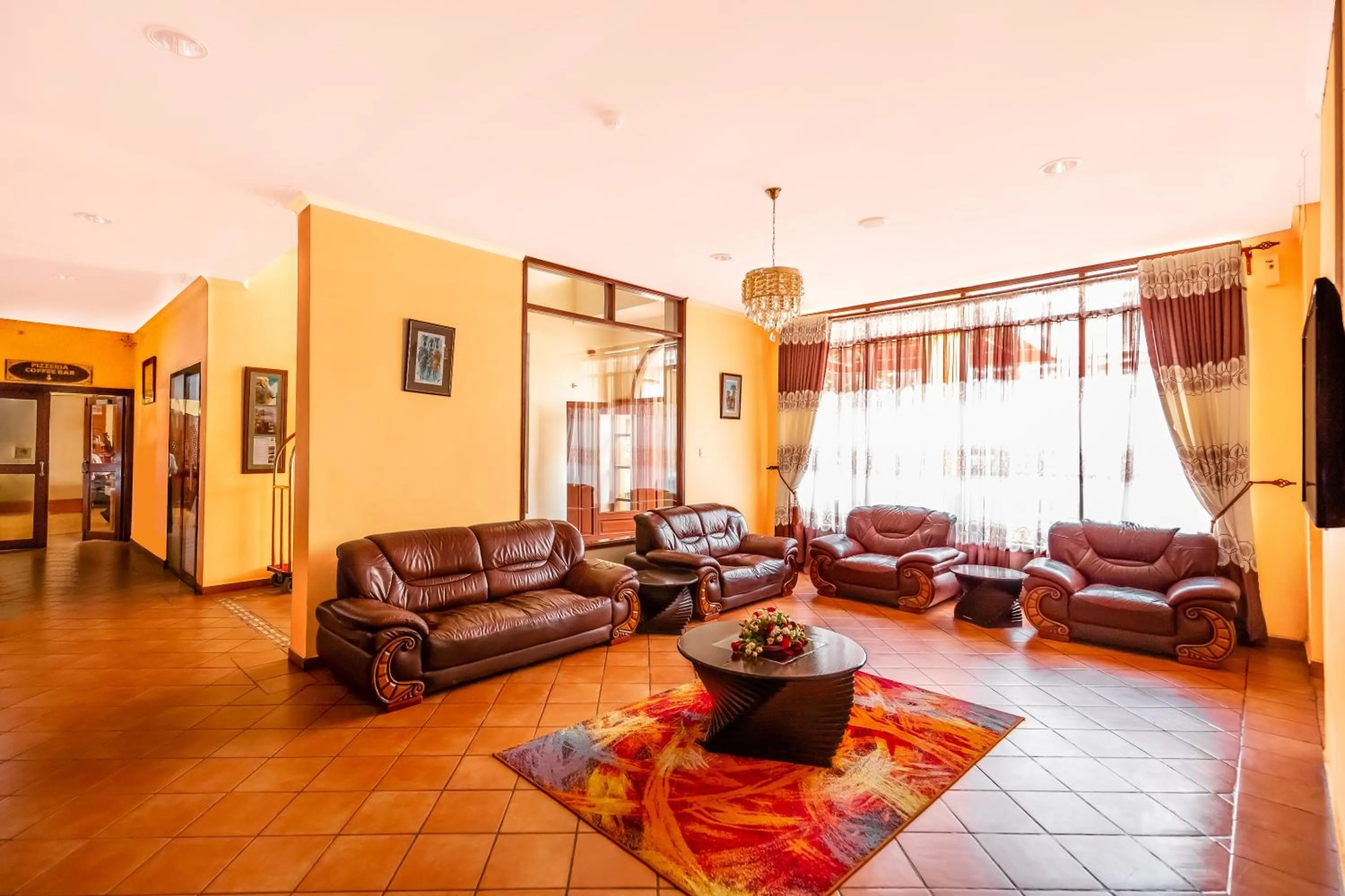Living room in New Safari Hotel