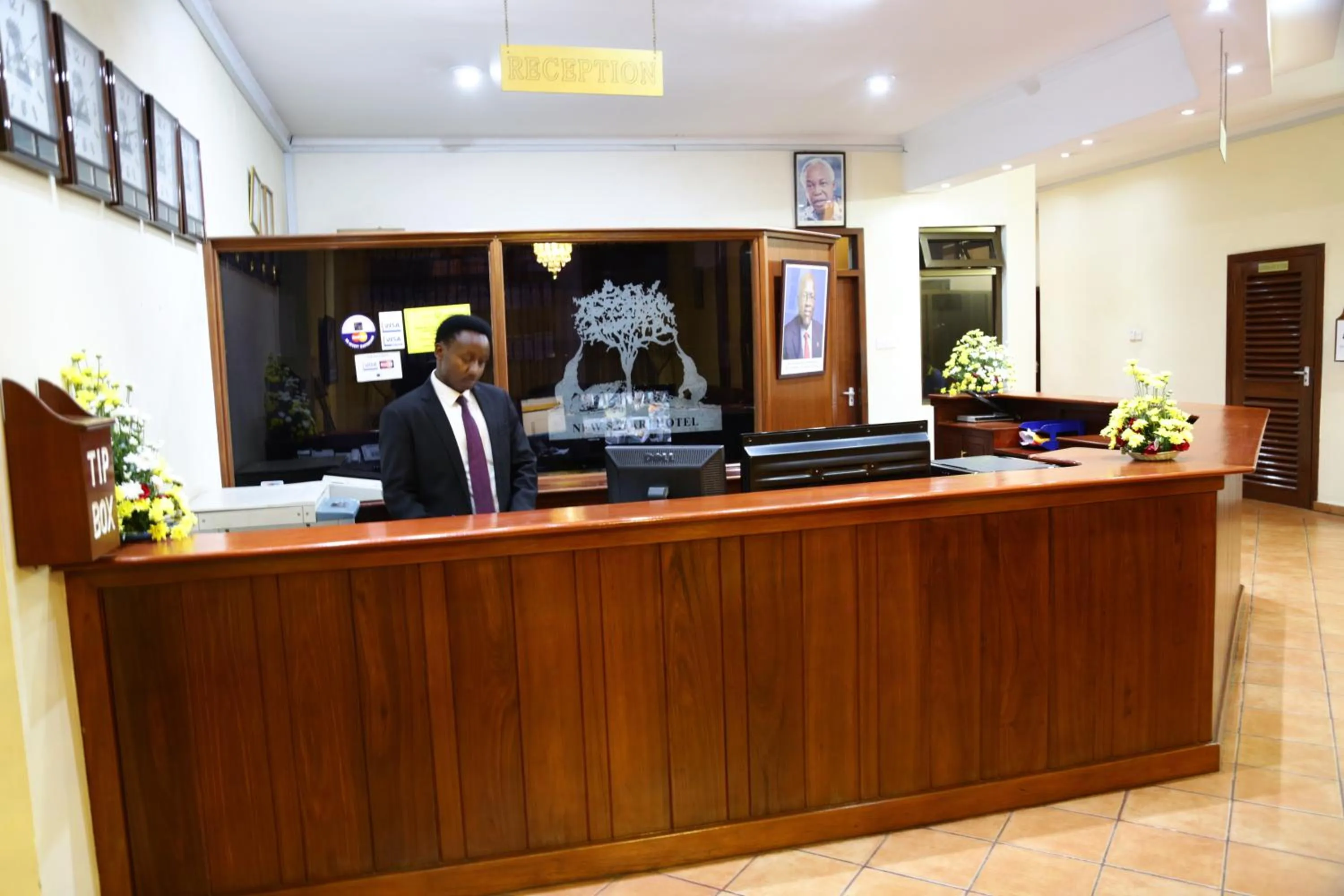 Lobby or reception in New Safari Hotel