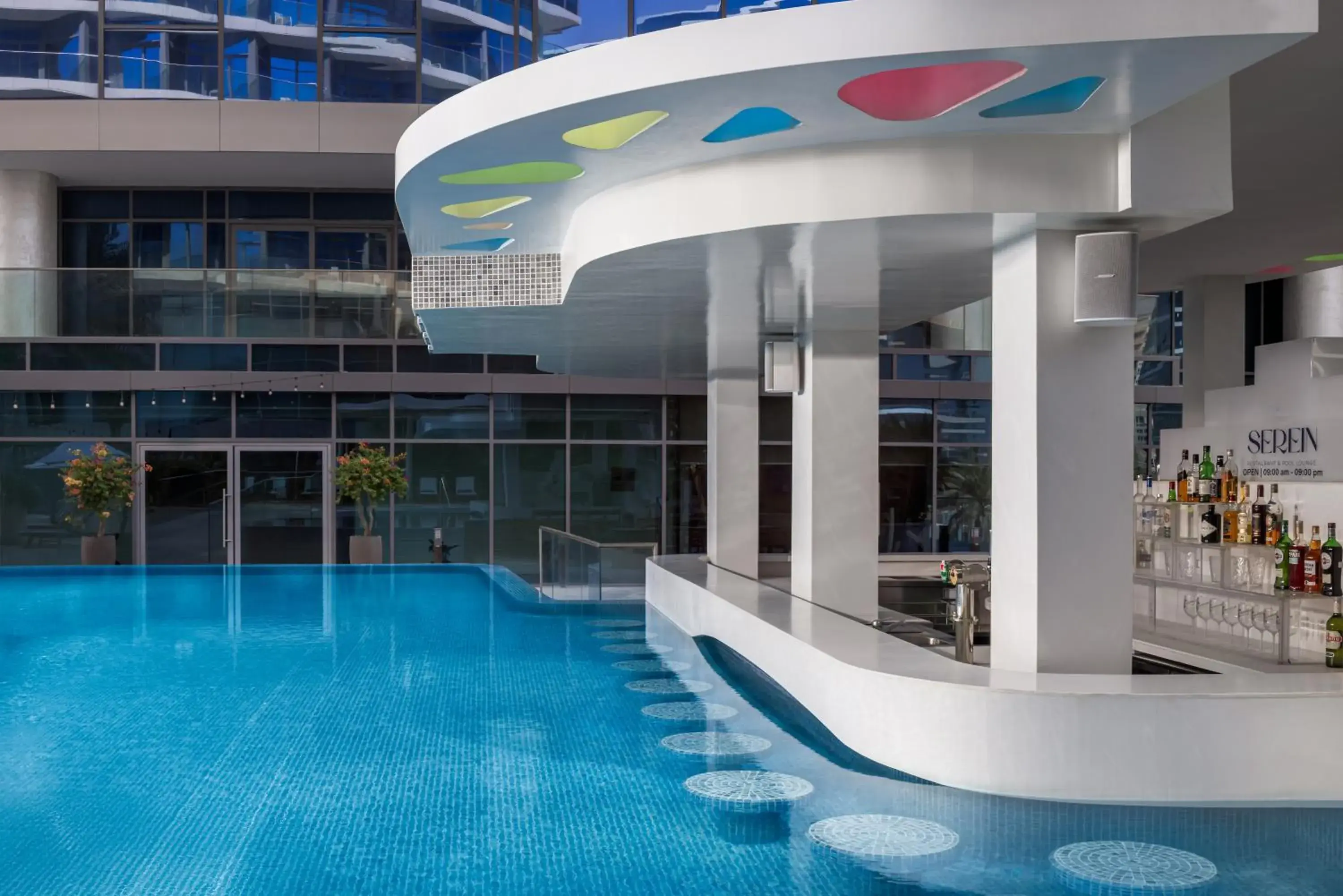 Swimming pool in Hilton Dubai Creek Hotel & Residences Swimming pool in Hilton Dubai Creek Hotel & Residences