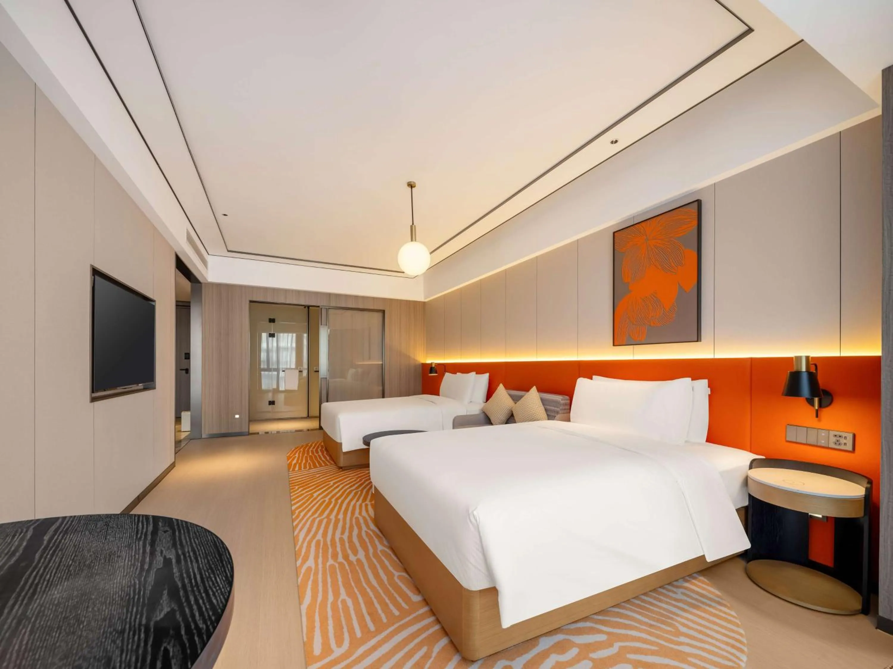 Living room, Bed in Hilton Garden Inn Jiangmen Xinhui