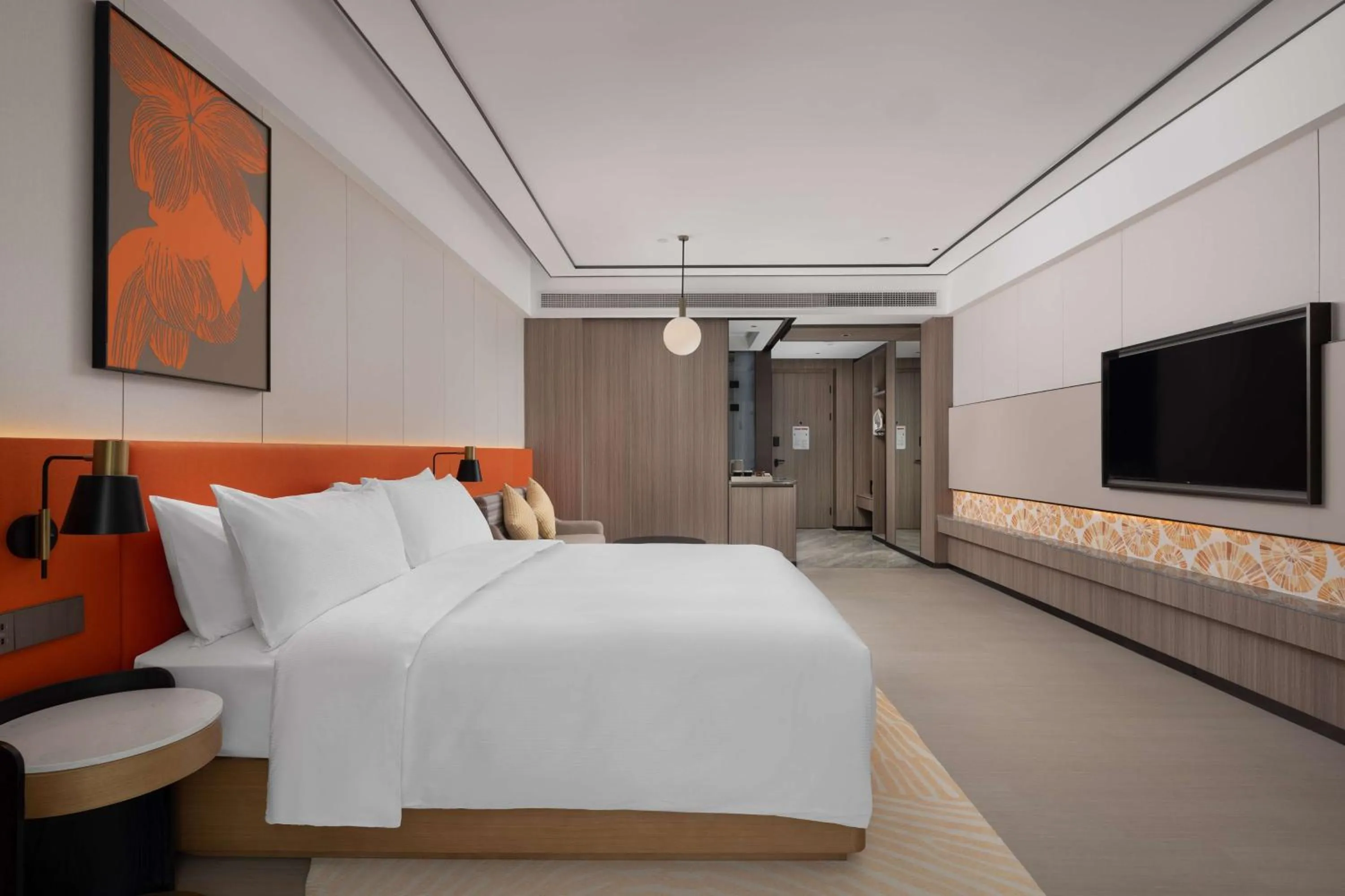 Bed in Hilton Garden Inn Jiangmen Xinhui