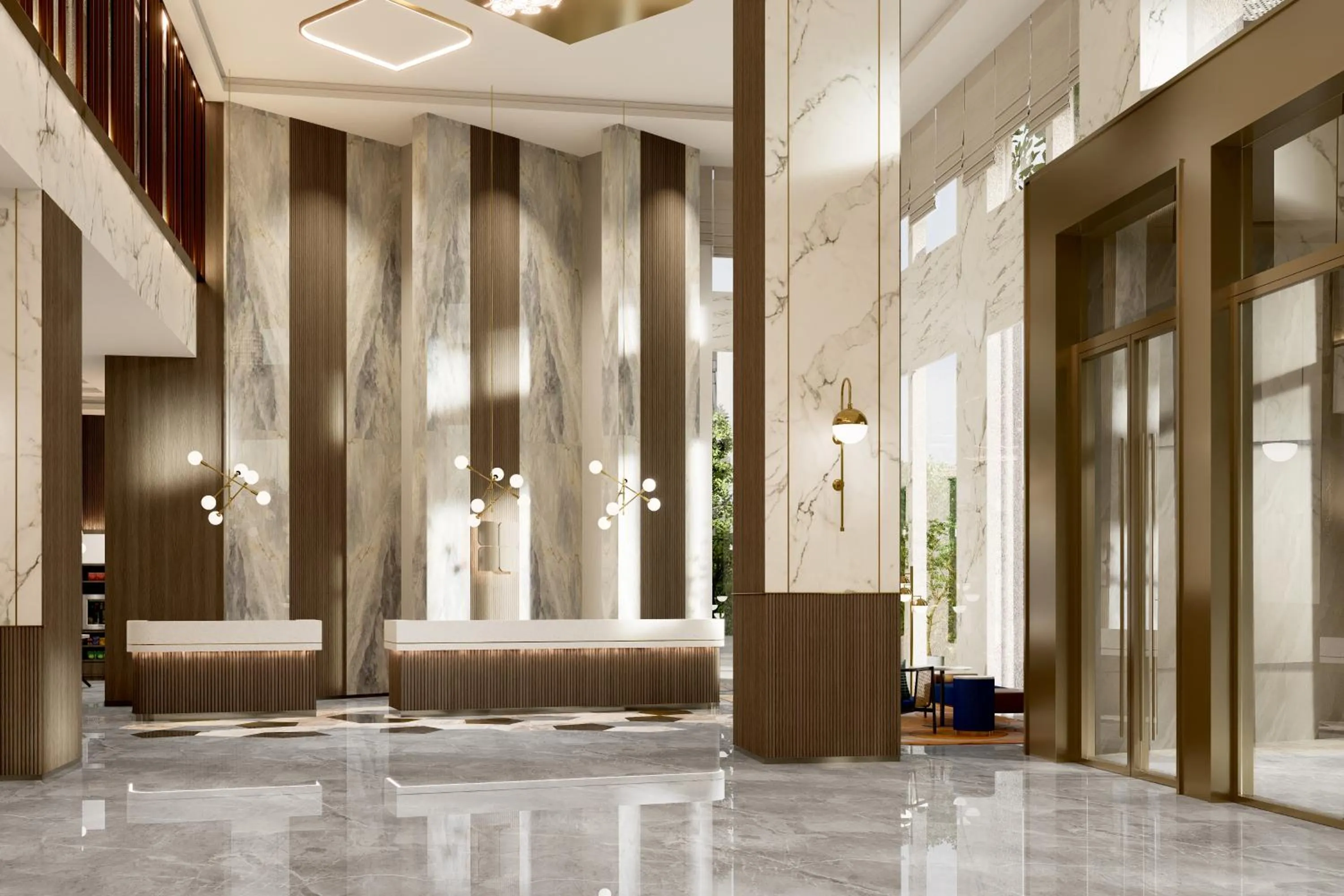 Lobby or reception in Hilton Garden Inn Jiangmen Xinhui