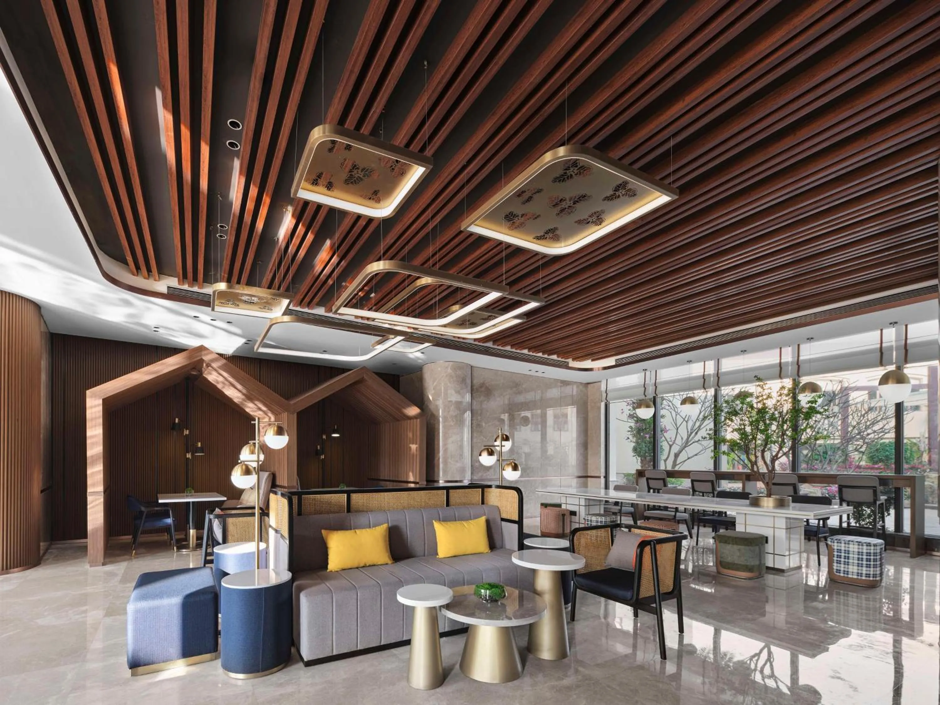 Lobby or reception in Hilton Garden Inn Huizhou North Railway Station