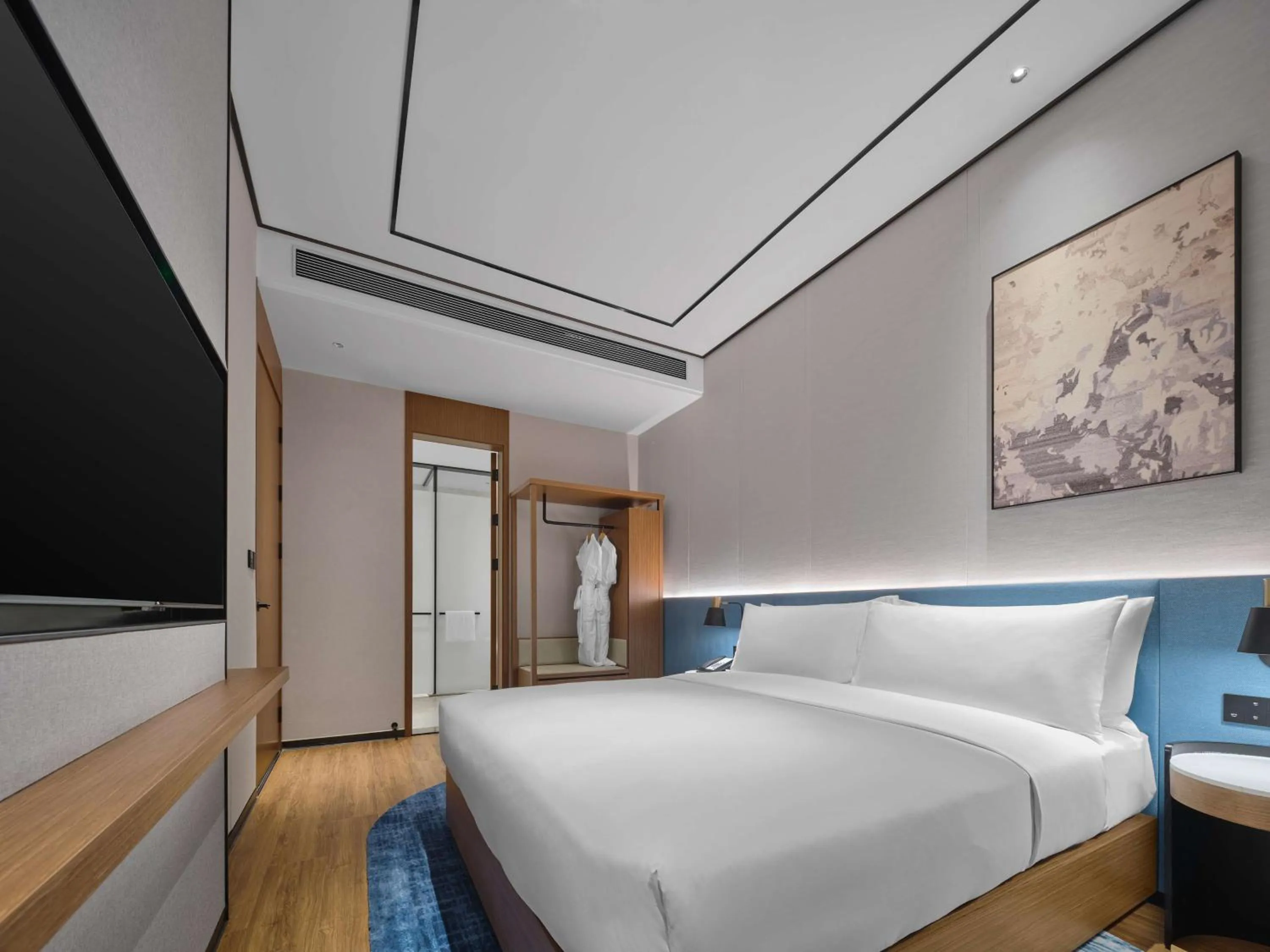 Bed in Hilton Garden Inn Huizhou North Railway Station