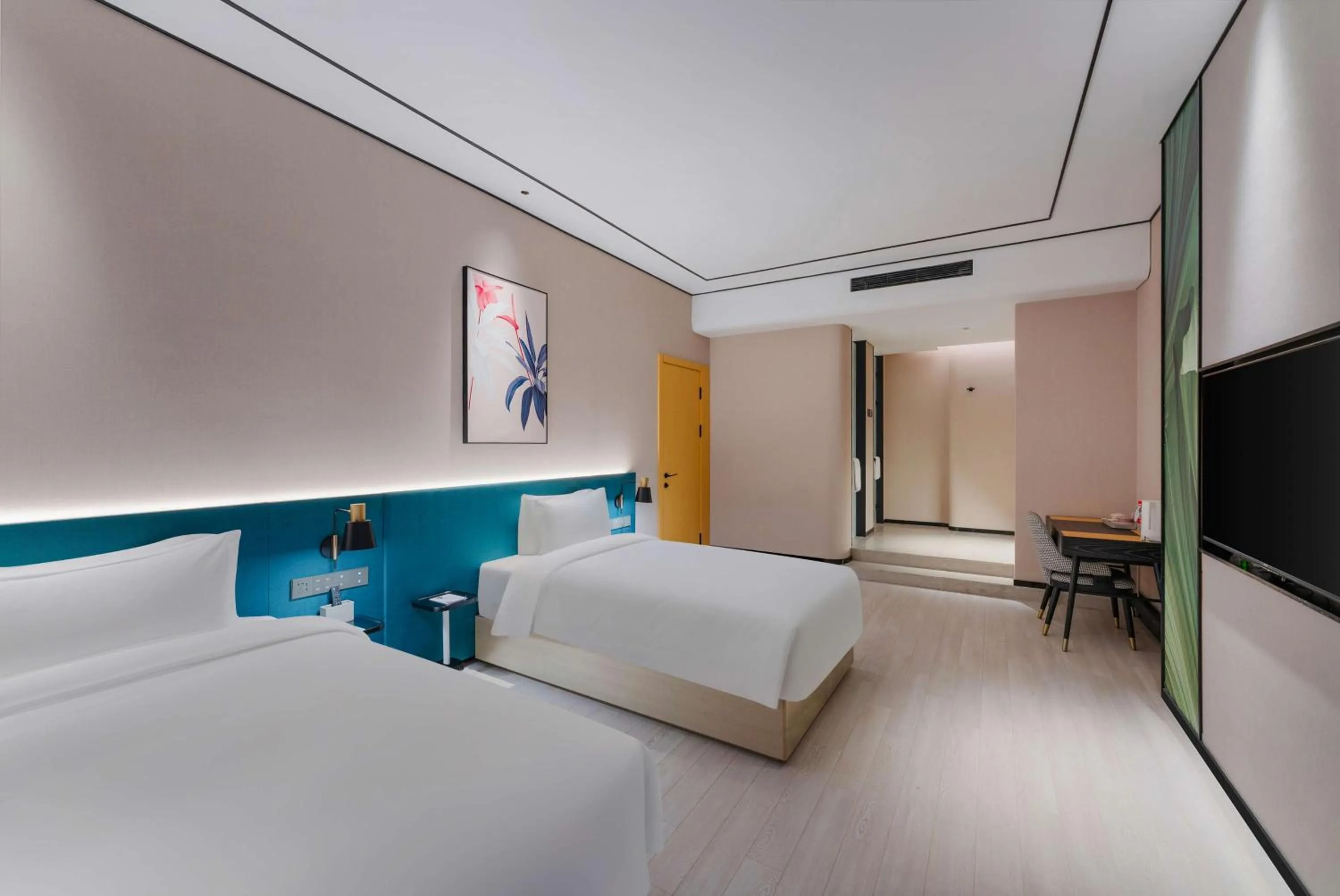 Bed in Hilton Garden Inn Nanjing Hexi Olympic Sports Center