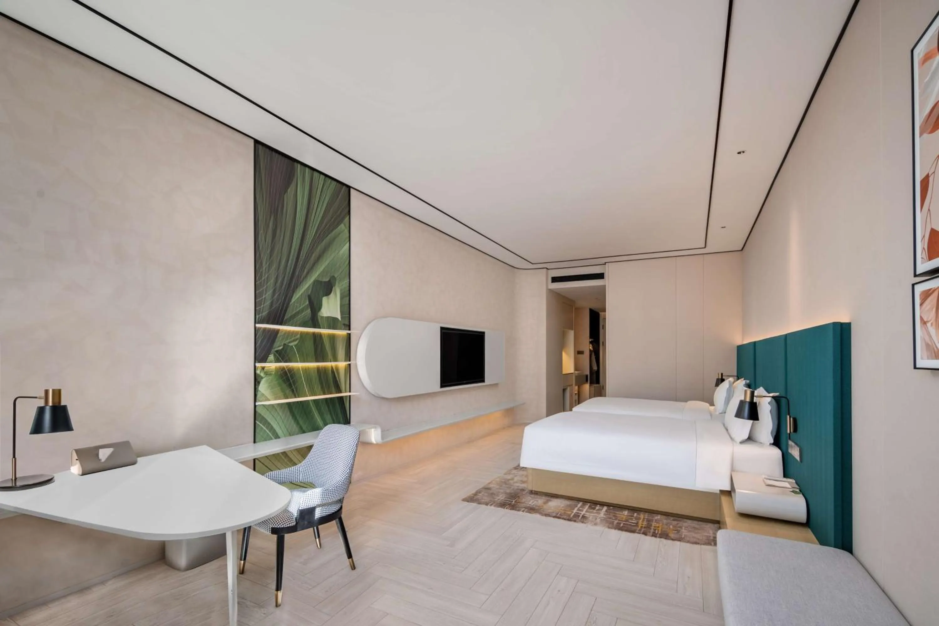 Bedroom, Bed in Hilton Garden Inn Nanjing Hexi Olympic Sports Center