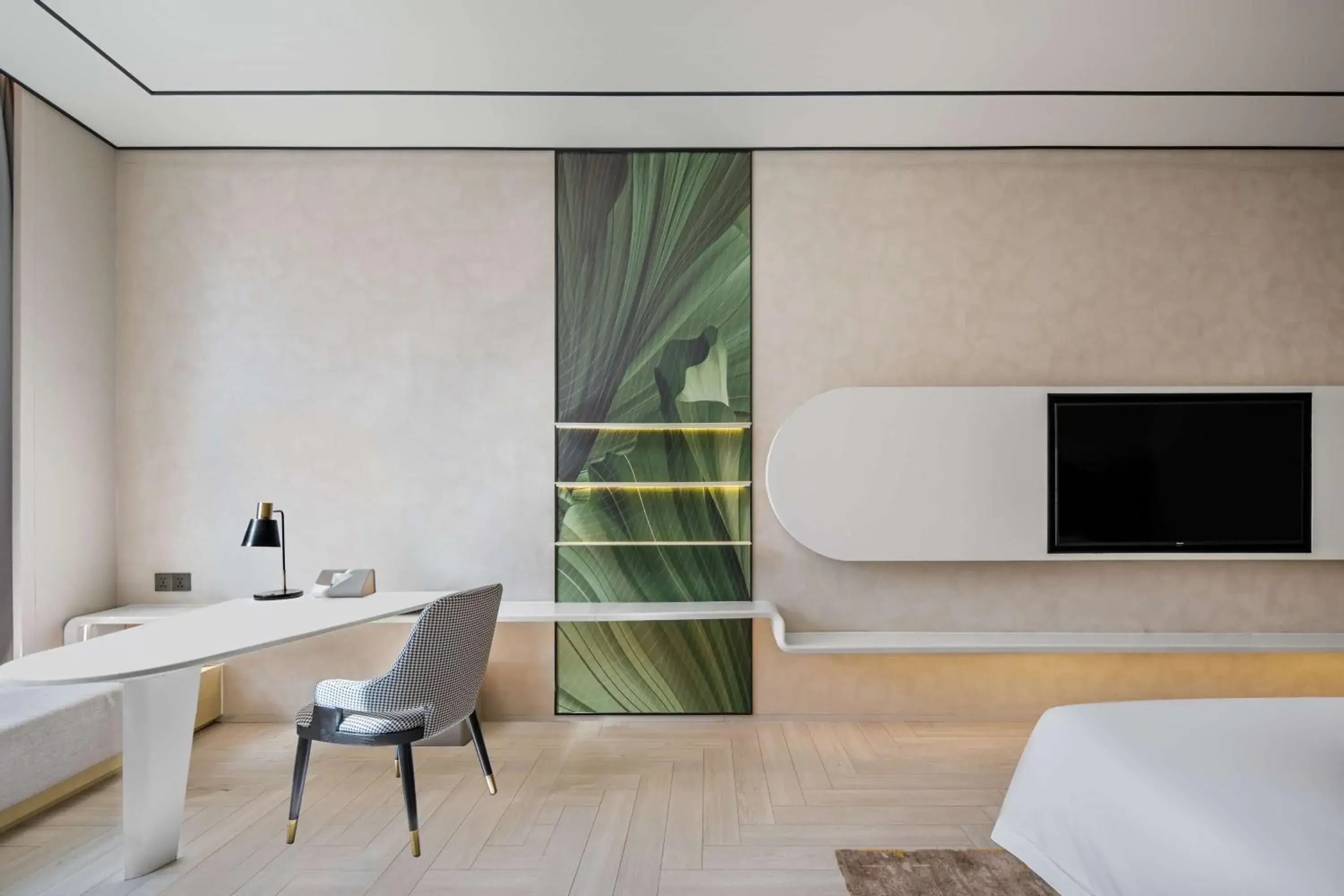 Bedroom, Bed in Hilton Garden Inn Nanjing Hexi Olympic Sports Center Bedroom, Bed in Hilton Garden Inn Nanjing Hexi Olympic Sports Center